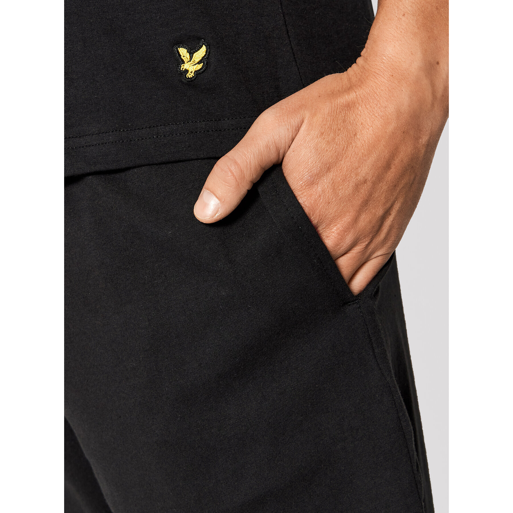 Lyle & Scott Pijama Charlie LSLSET900 Negru Regular Fit - Pled.ro