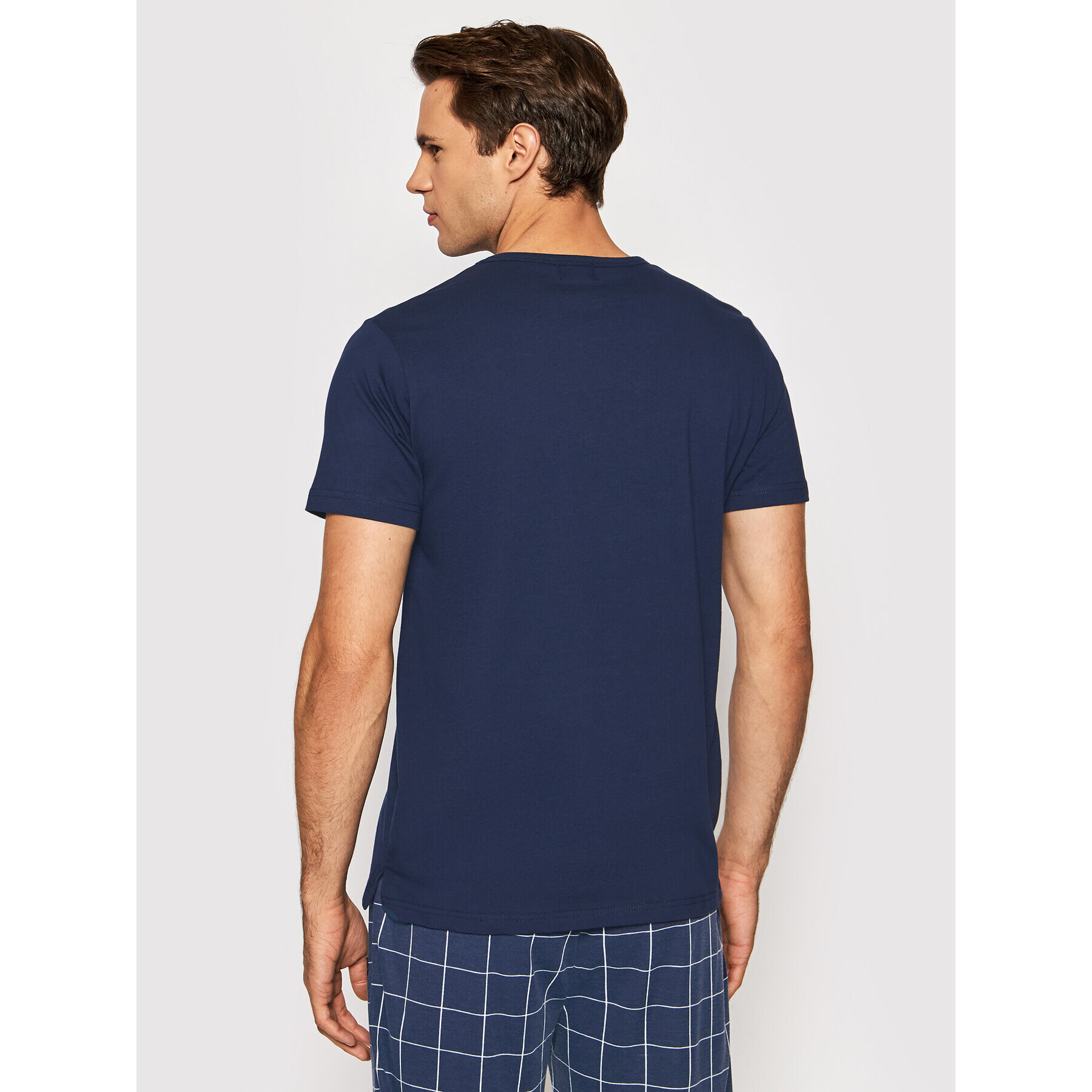 Lyle & Scott Pijama Dominic LSLSET947 Bleumarin - Pled.ro