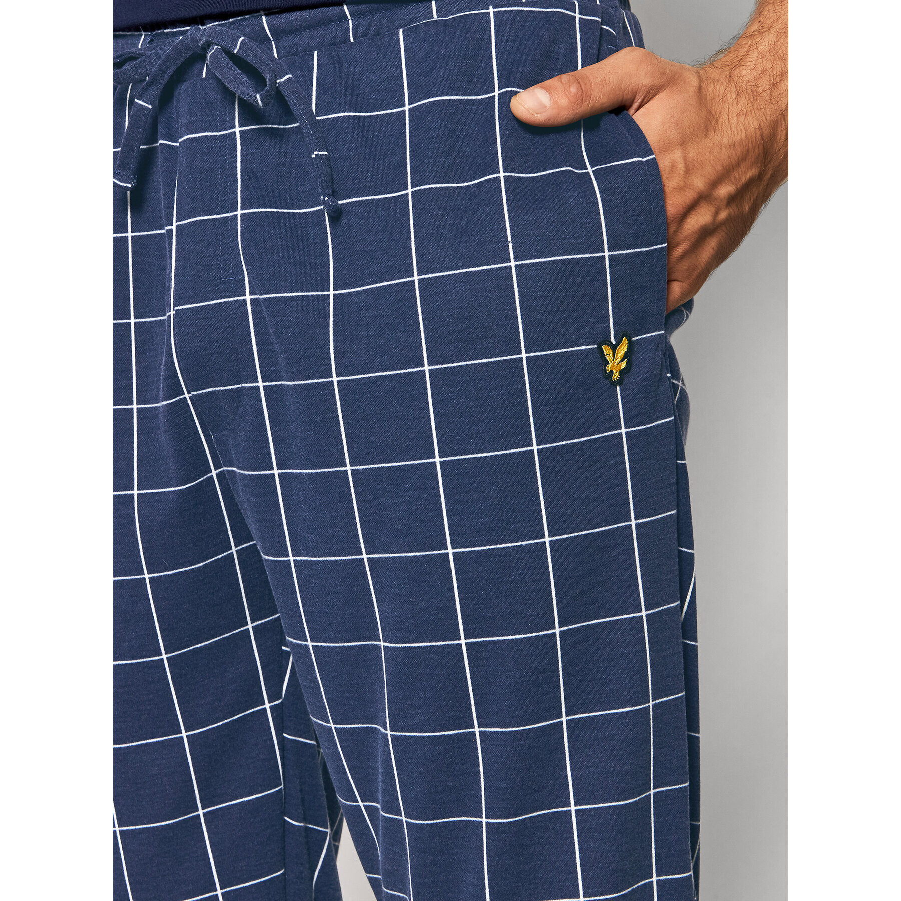 Lyle & Scott Pijama Dominic LSLSET947 Bleumarin - Pled.ro