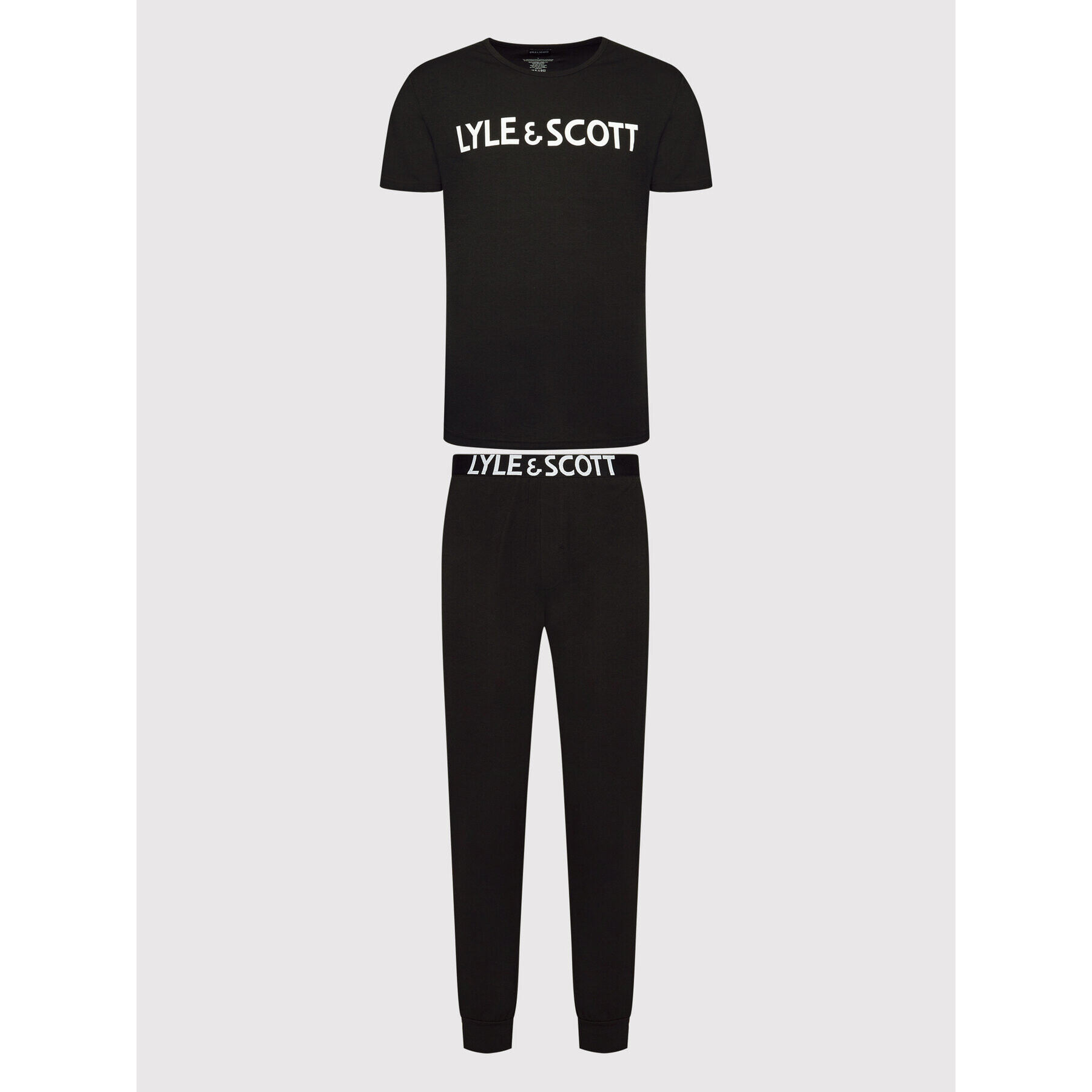 Lyle & Scott Pijama Eric LSLSET972 Negru Regular Fit - Pled.ro