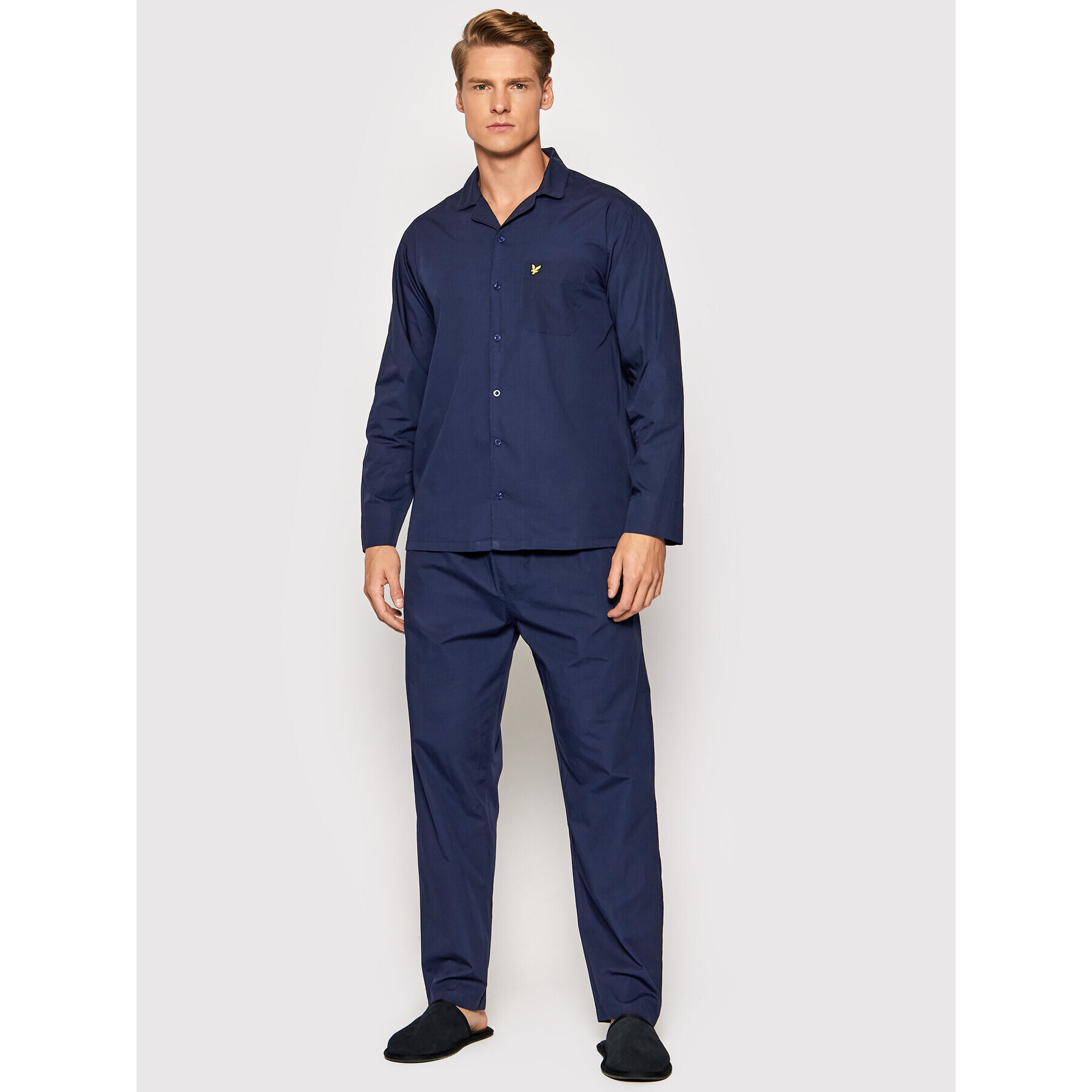 Lyle & Scott Pijama Gavin LSLSET907 Bleumarin - Pled.ro