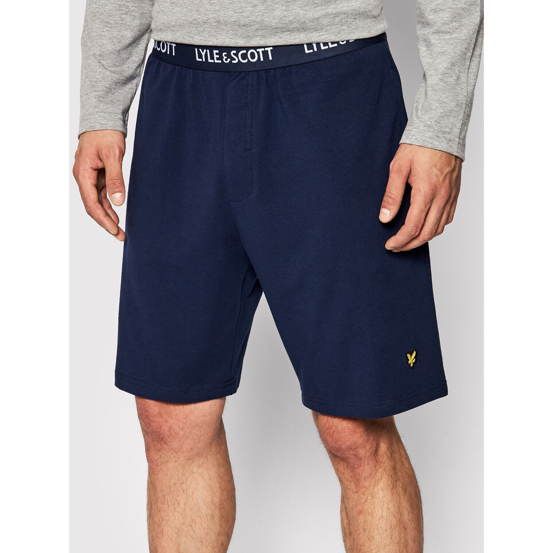 Lyle & Scott Pijama Hugo LSLSET921 Gri - Pled.ro