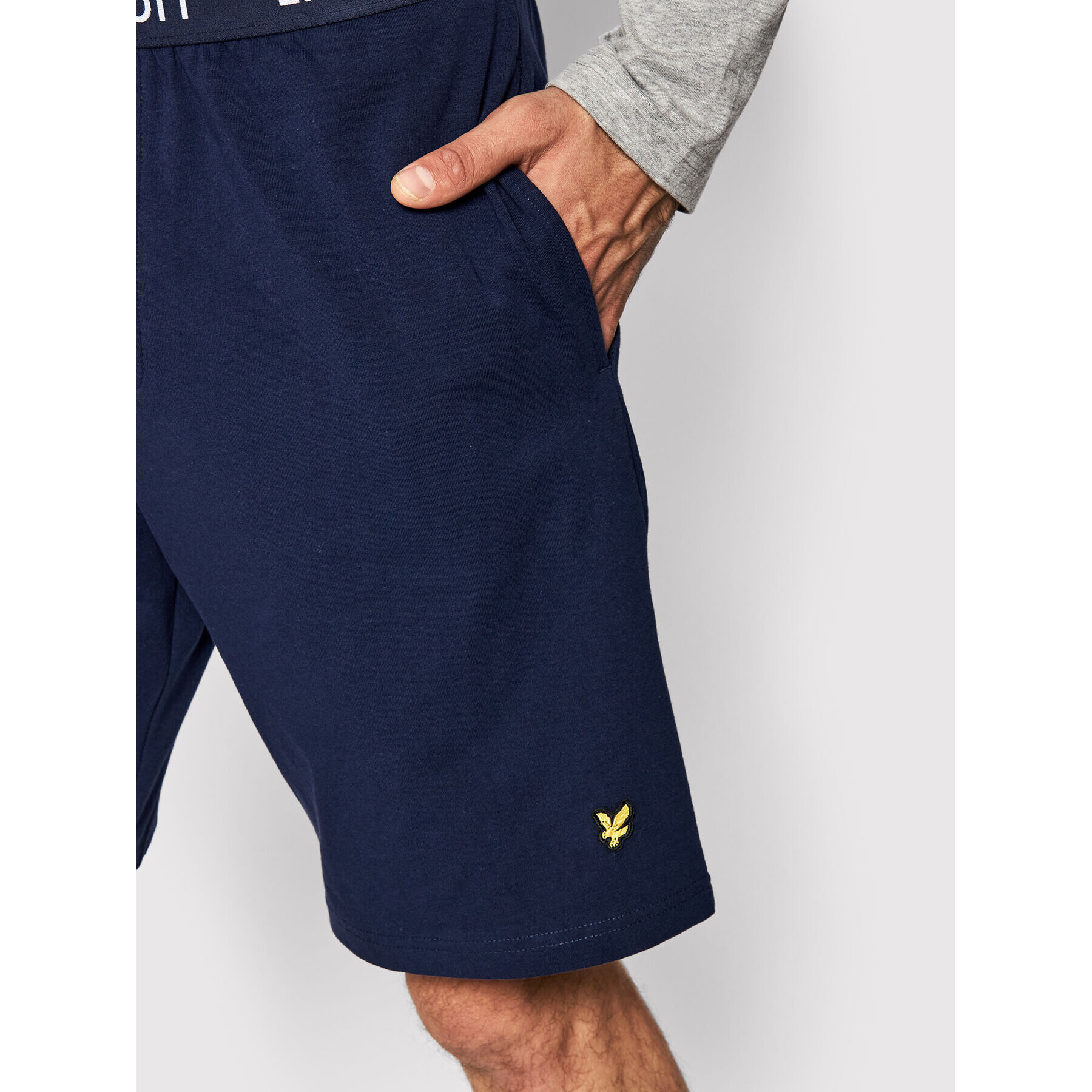 Lyle & Scott Pijama Hugo LSLSET921 Gri - Pled.ro