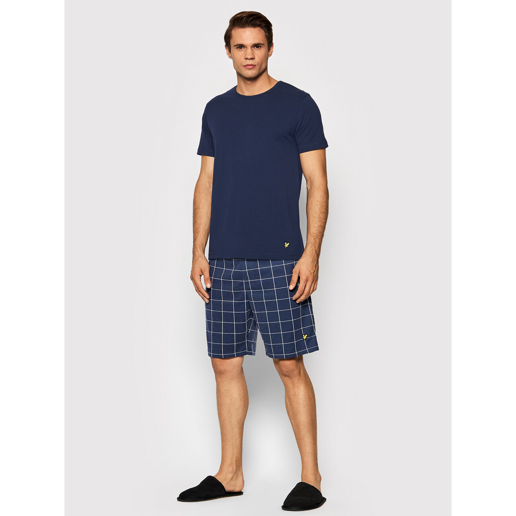 Lyle & Scott Pijama Kyle LSLSET903 Bleumarin - Pled.ro