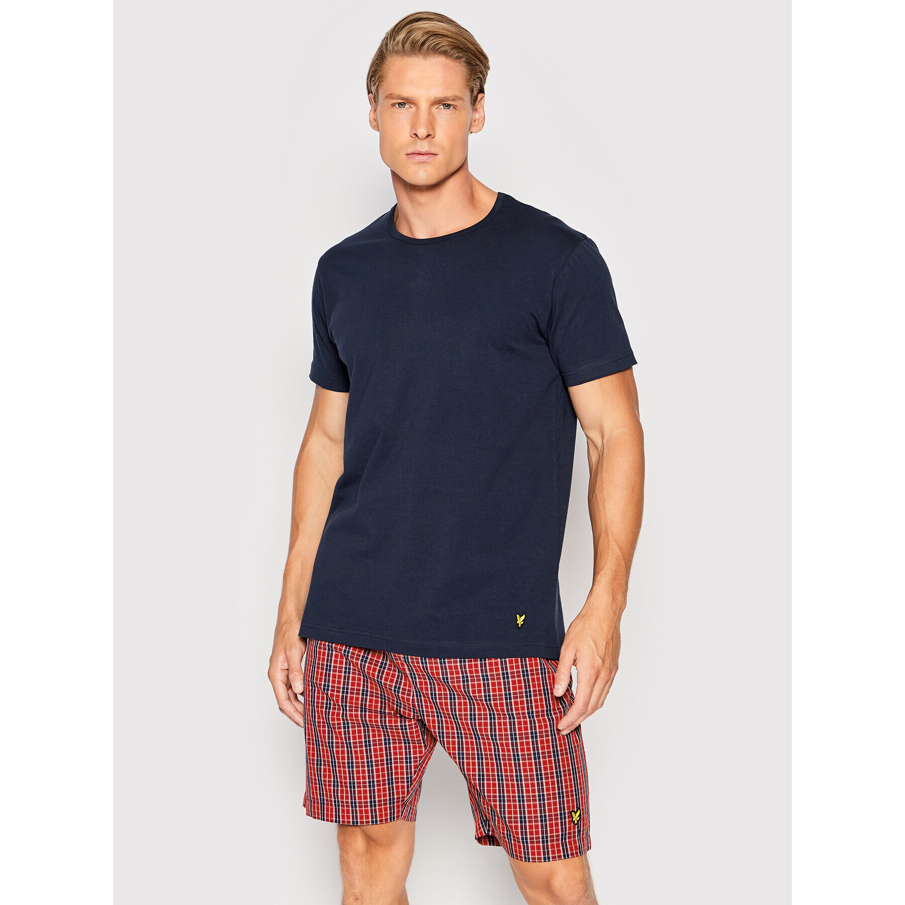 Lyle & Scott Pijama Kyle LSLSET903 Colorat Regular Fit - Pled.ro