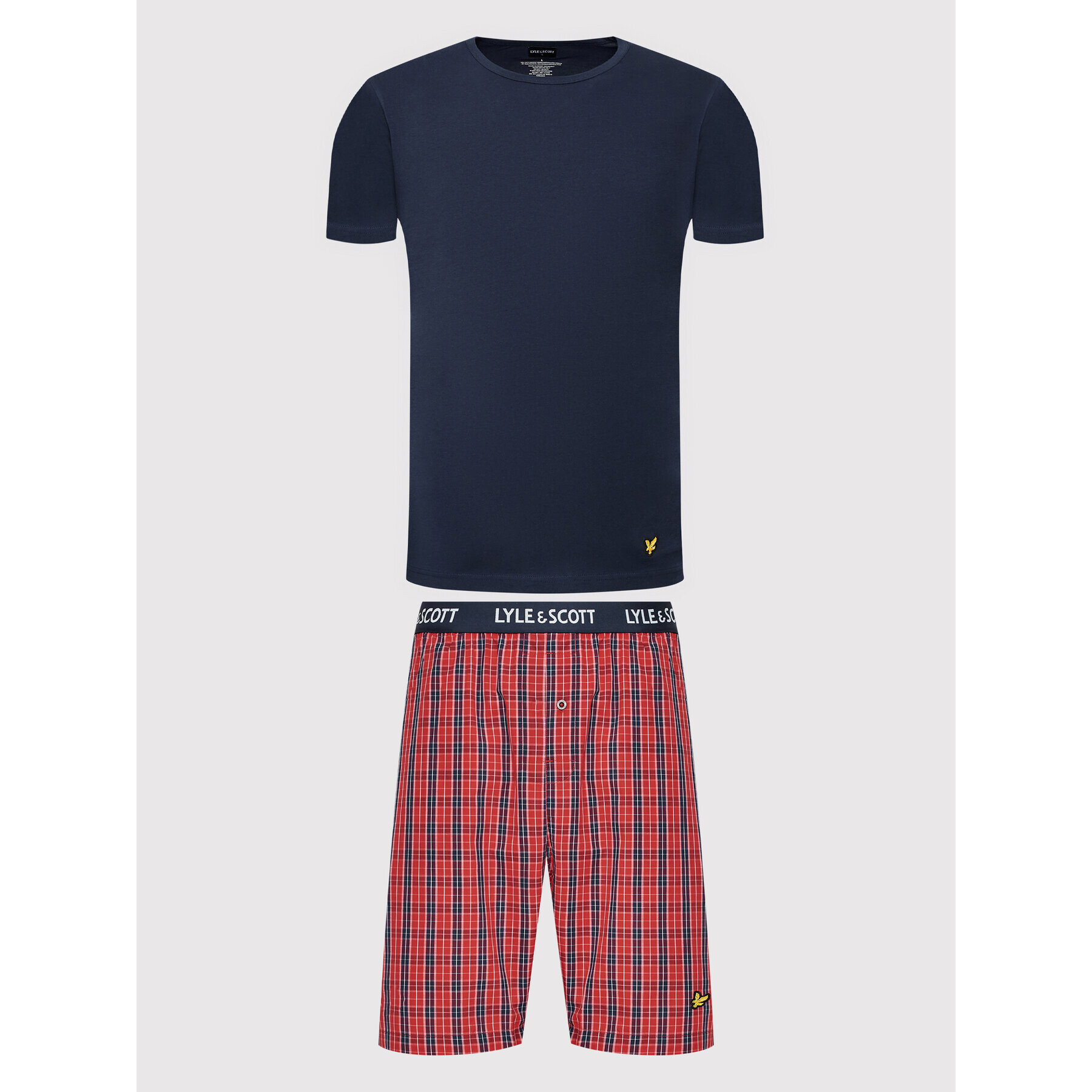 Lyle & Scott Pijama Kyle LSLSET903 Colorat Regular Fit - Pled.ro