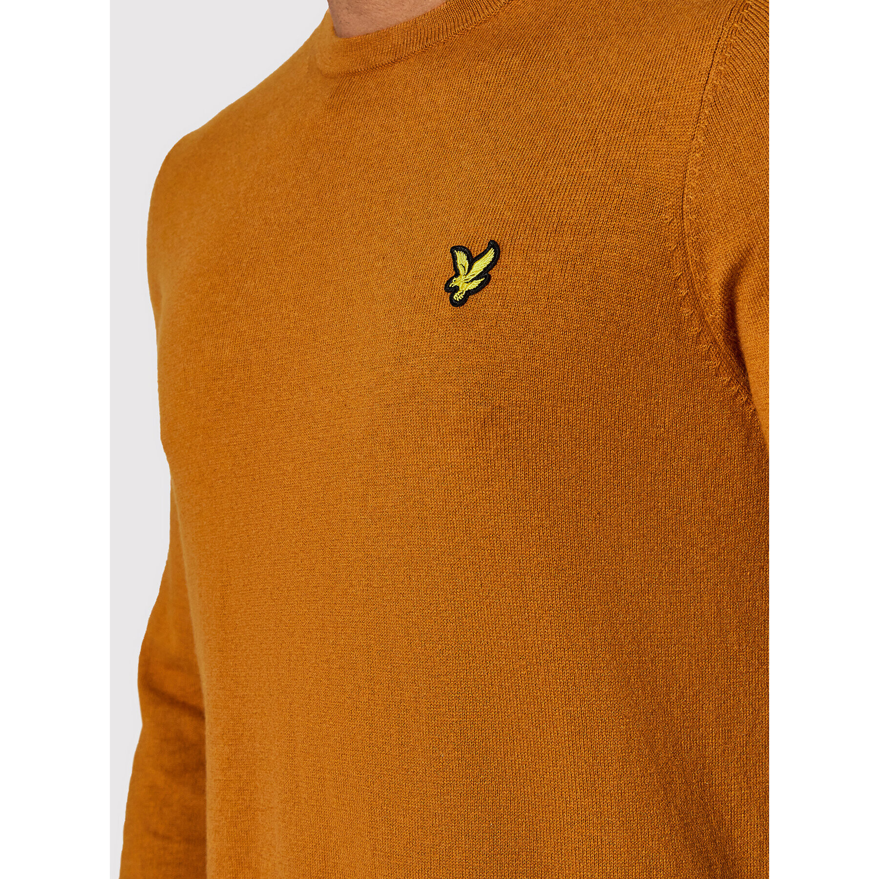 Lyle & Scott Pulover Crew KN400VC Maro Regular Fit - Pled.ro