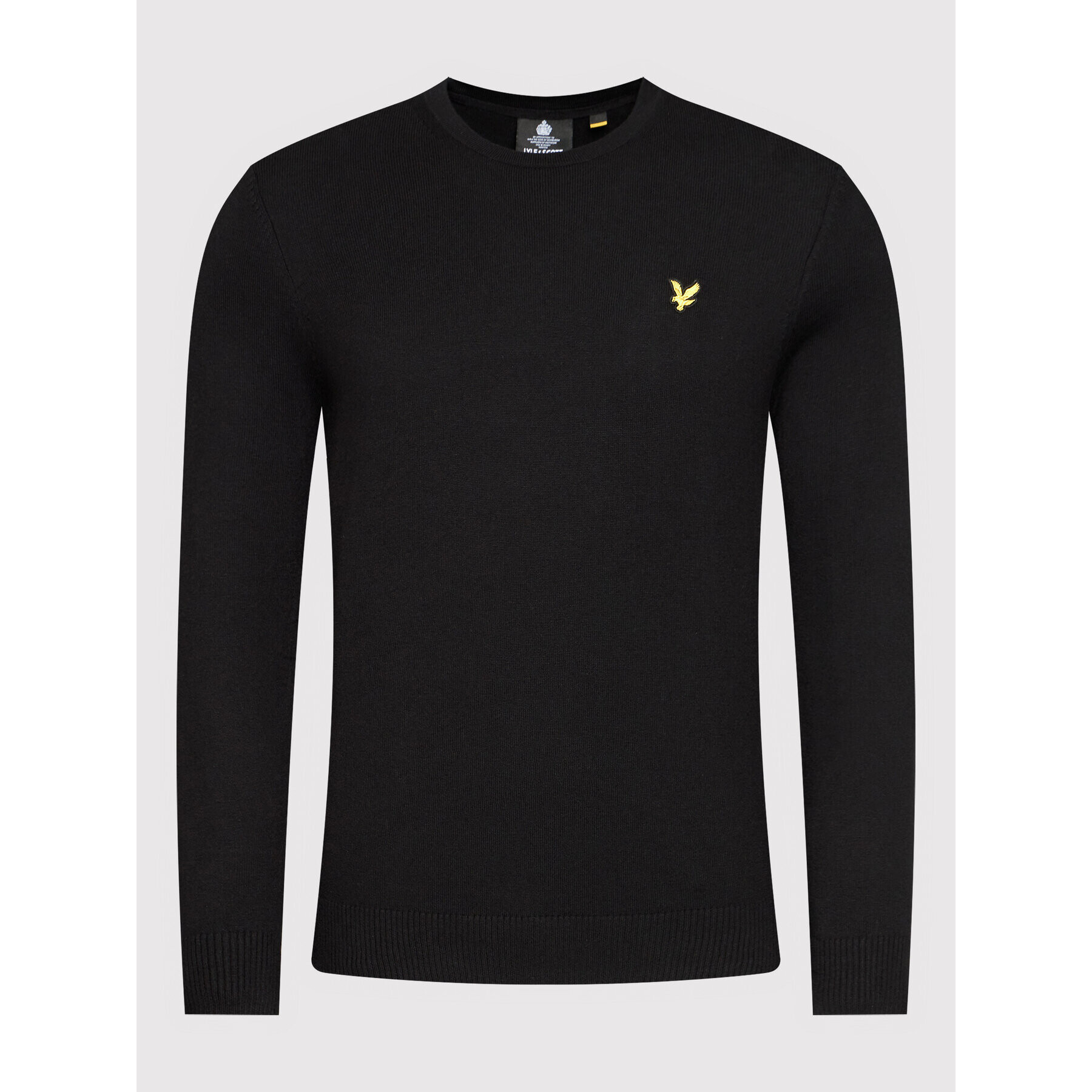 Lyle & Scott Pulover Crew KN400VC Negru Regular Fit - Pled.ro