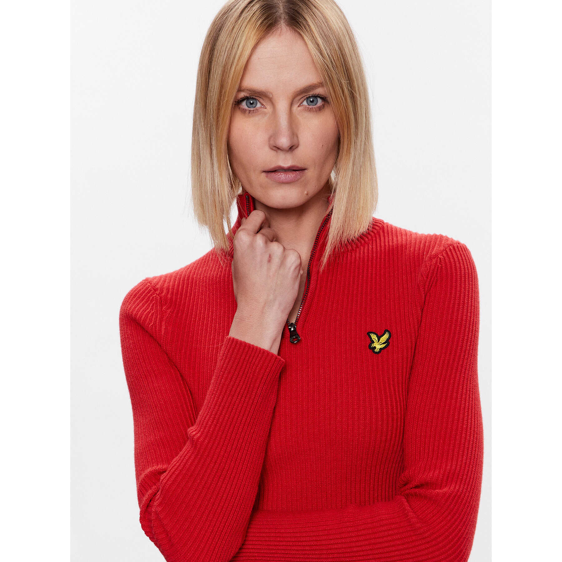 Lyle & Scott Pulover KNW1801V Roșu Regular Fit - Pled.ro