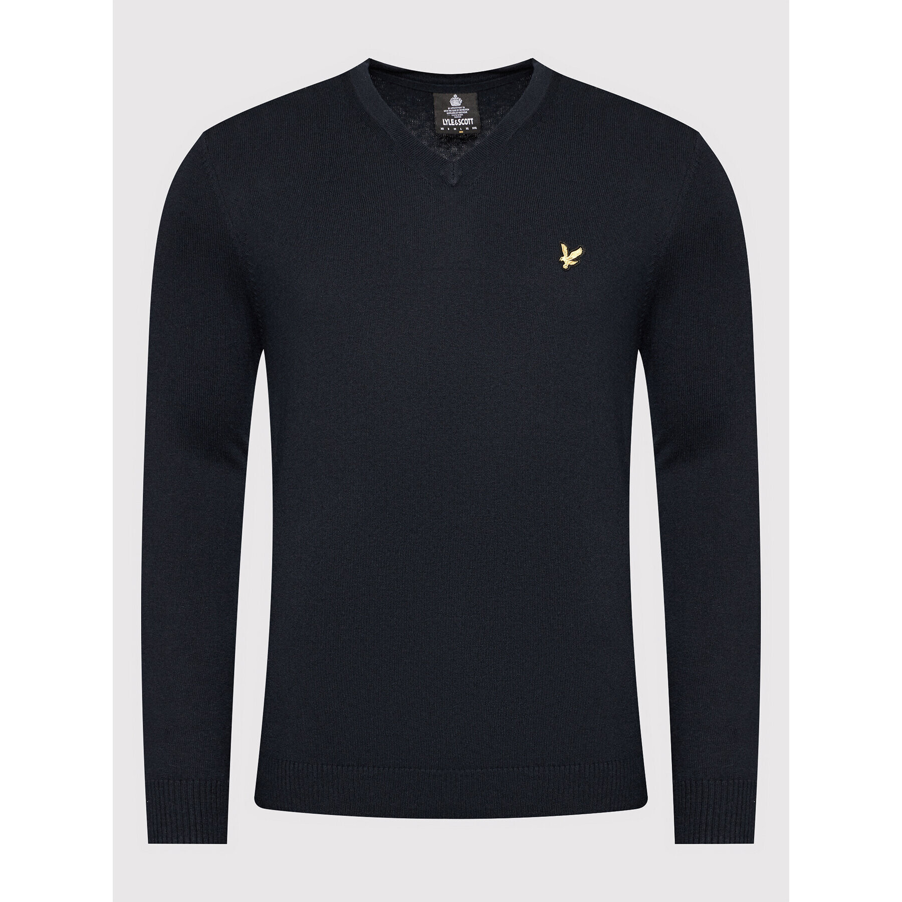 Lyle & Scott Pulover V Neck KN401VC Bleumarin Slim Fit - Pled.ro