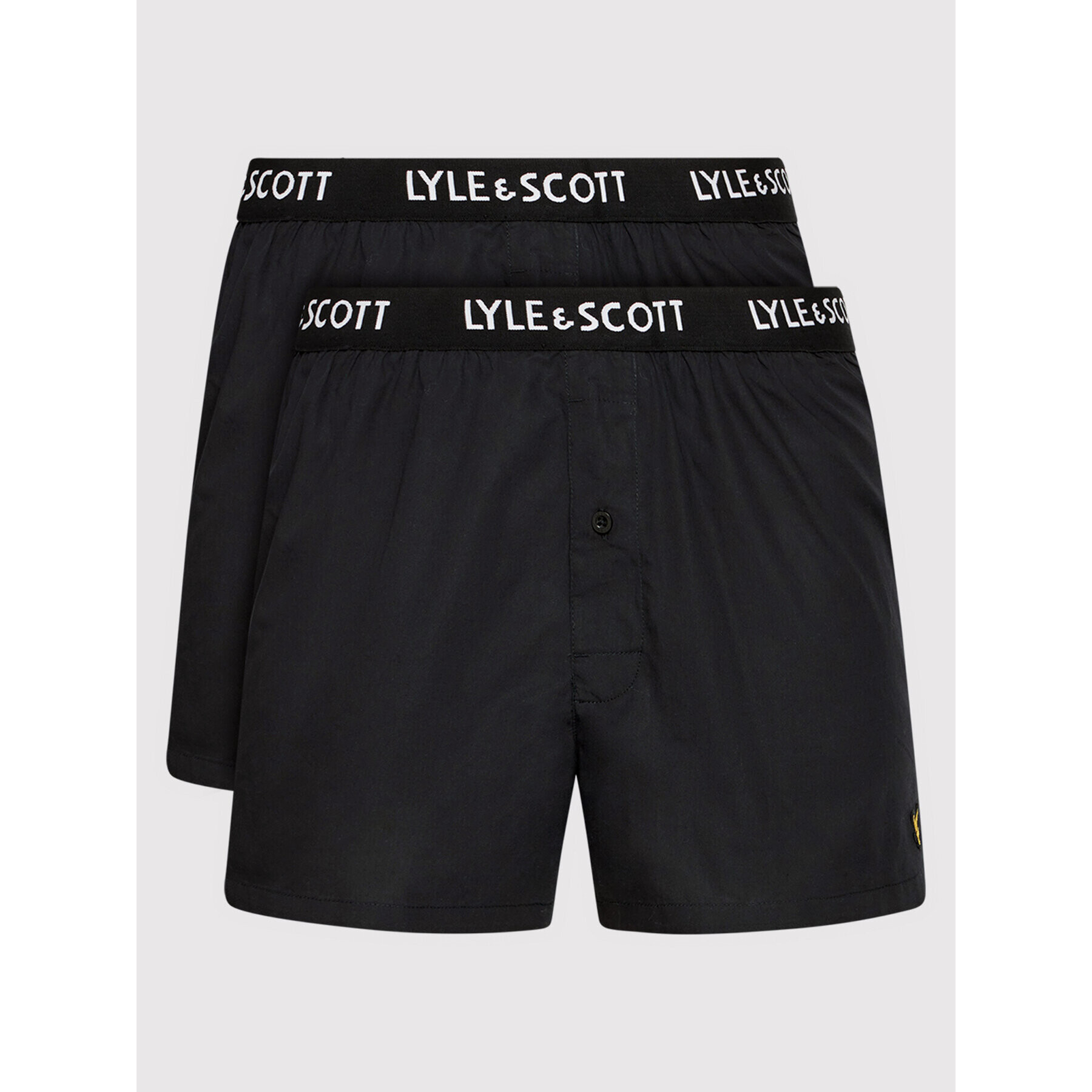 Lyle & Scott Set 2 perechi de boxeri Dylan LSBOXER006 Negru - Pled.ro