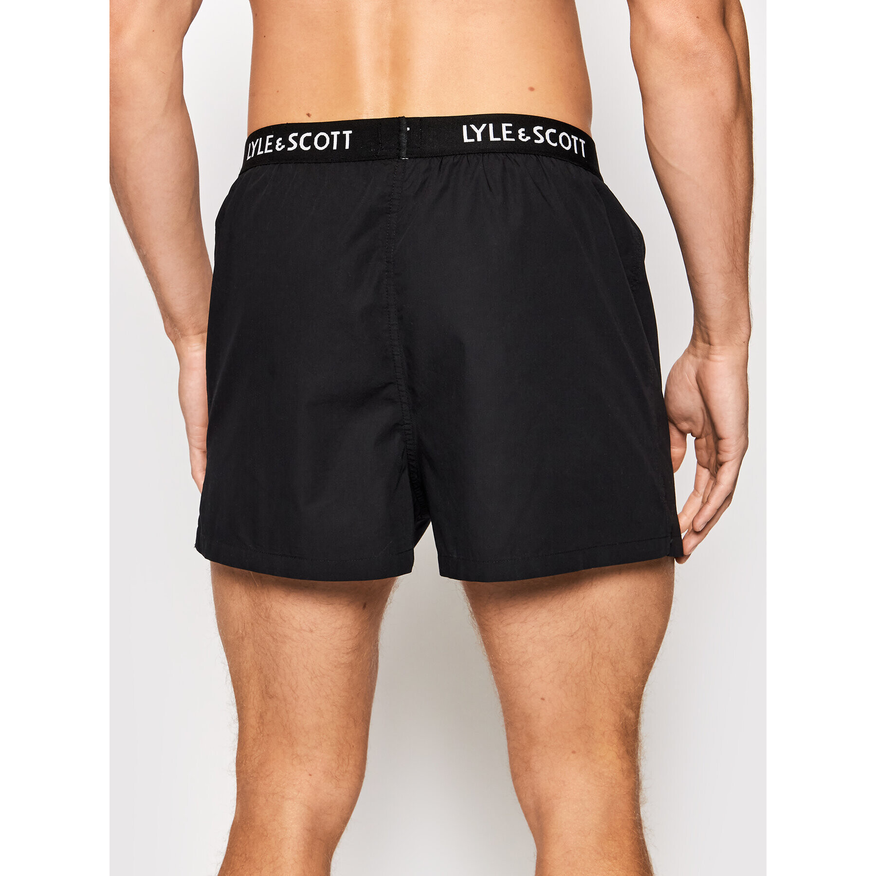 Lyle & Scott Set 2 perechi de boxeri Dylan LSBOXER006 Negru - Pled.ro