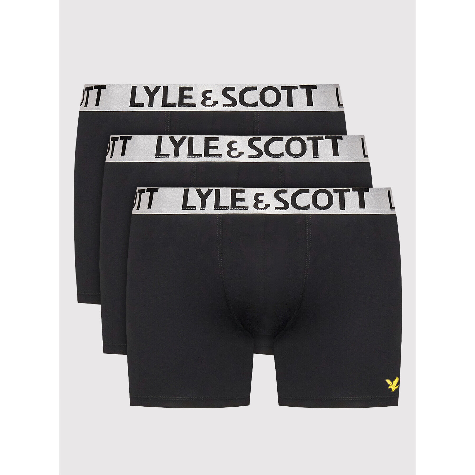 Lyle & Scott Set 3 perechi de boxeri Christopher LS-UW-F-023-2222 Negru - Pled.ro