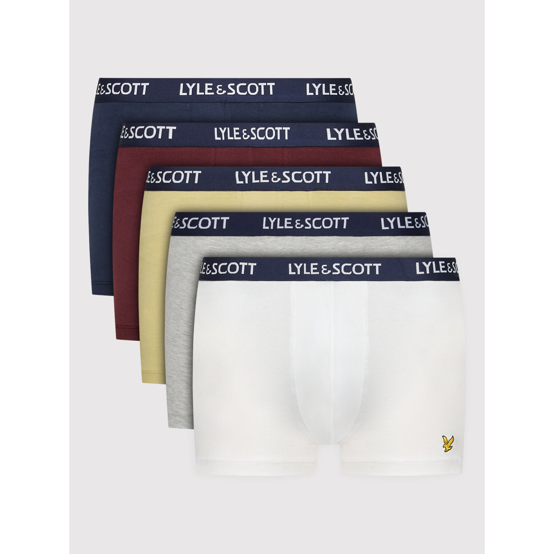 Lyle & Scott Set 5 perechi boxeri Miller LSSUW005 Colorat - Pled.ro