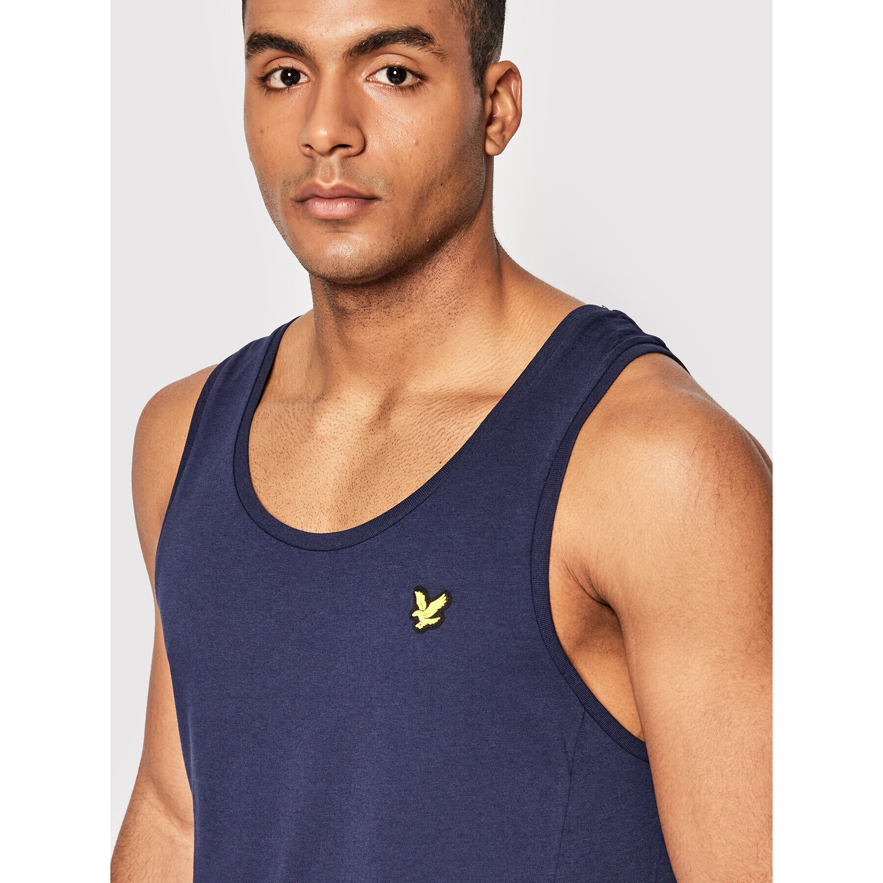 Lyle & Scott Tank top Dartmoor TS1260SP Bleumarin Regular Fit - Pled.ro