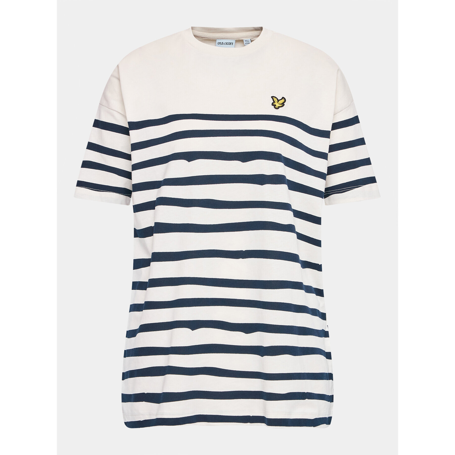 Lyle & Scott Tricou Chandler Breton T-Shirt TSW1800V Alb Regular Fit - Pled.ro