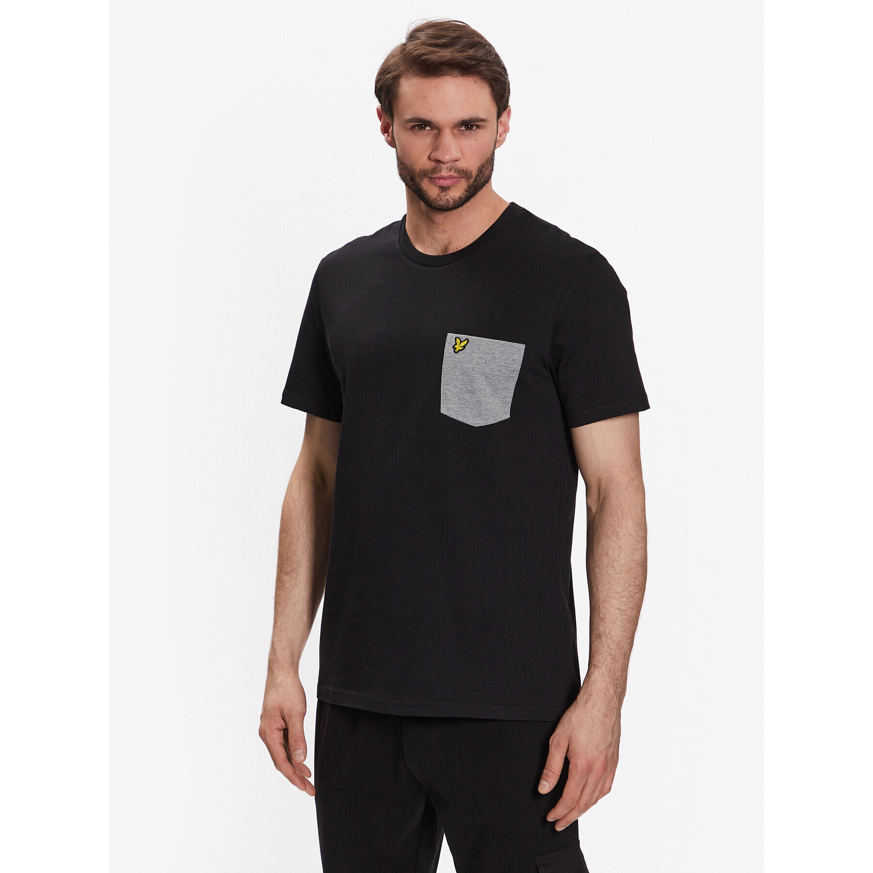 Lyle & Scott Tricou Contrast Pocket T-Shirt TS831VOG Negru Regular Fit - Pled.ro