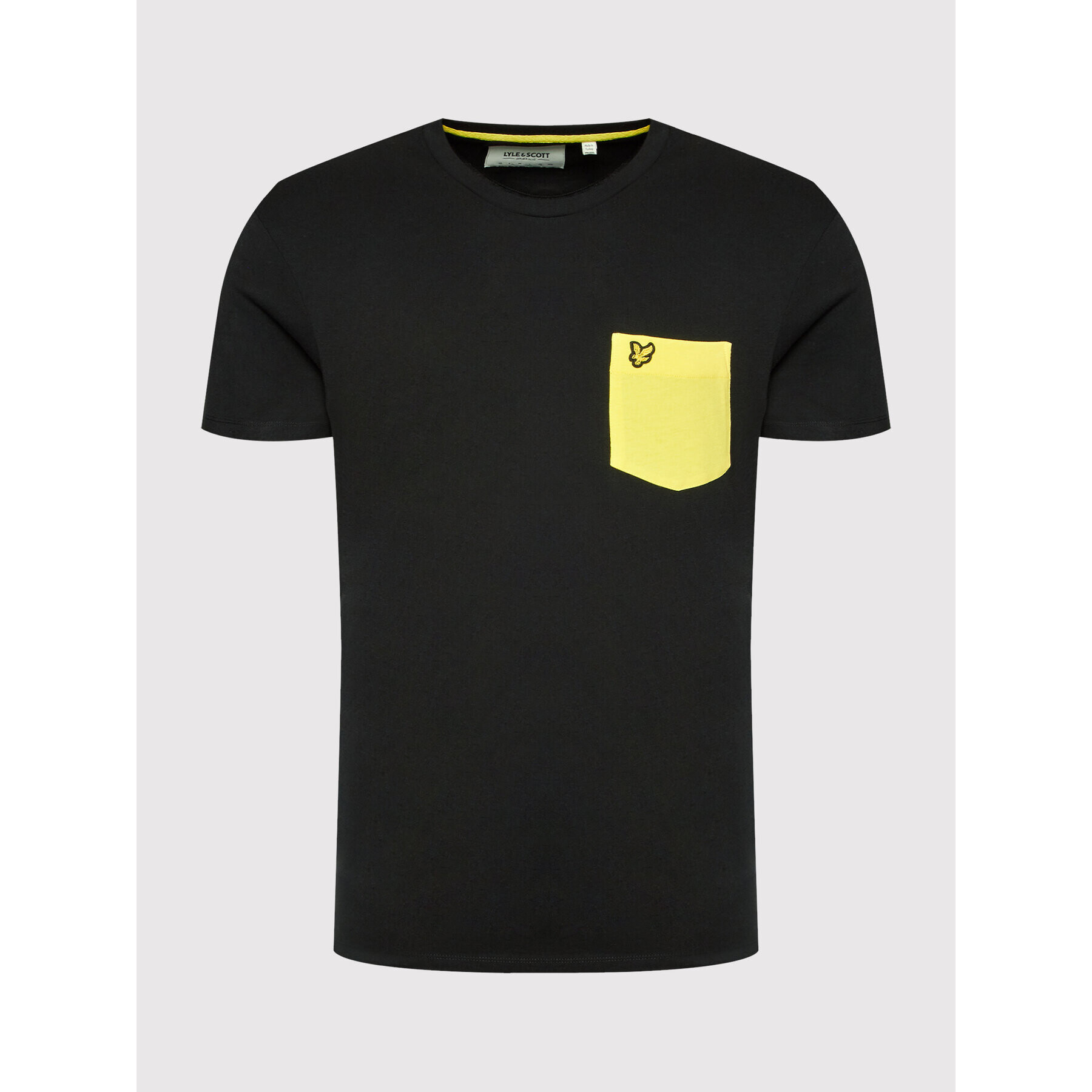 Lyle & Scott Tricou Contrast Pocket TS831VOG Negru Regular Fit - Pled.ro