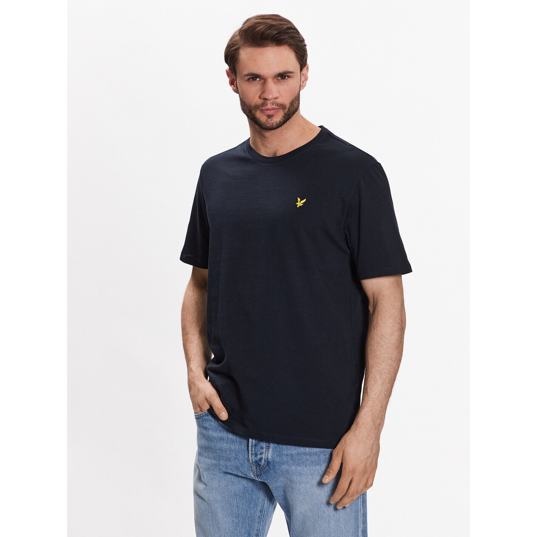 Lyle & Scott Tricou CREST TIPPED T SHIRT TS1805V Bleumarin Regular Fit - Pled.ro