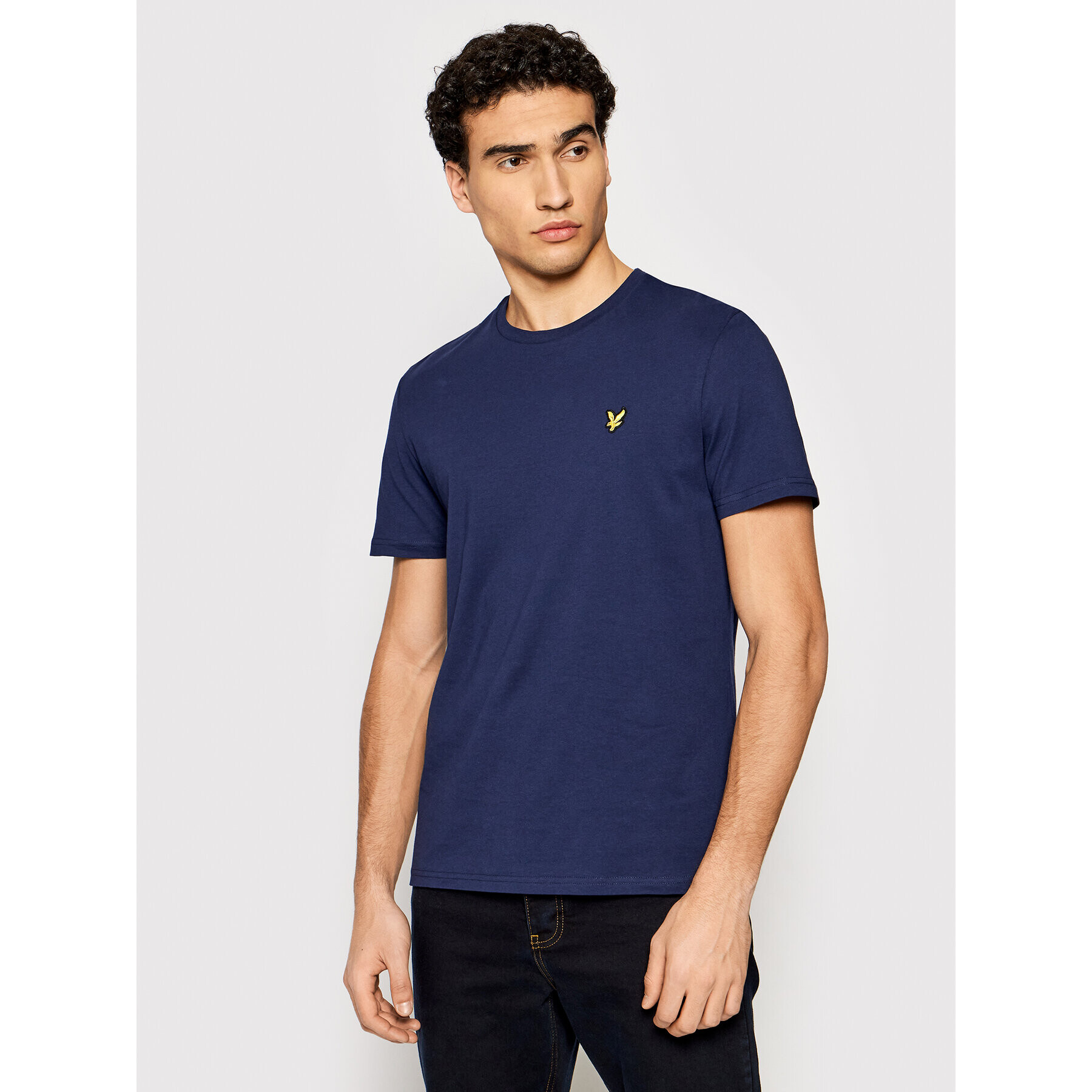 Lyle & Scott Tricou Crew Neck TS400V Bleumarin Regular Fit - Pled.ro