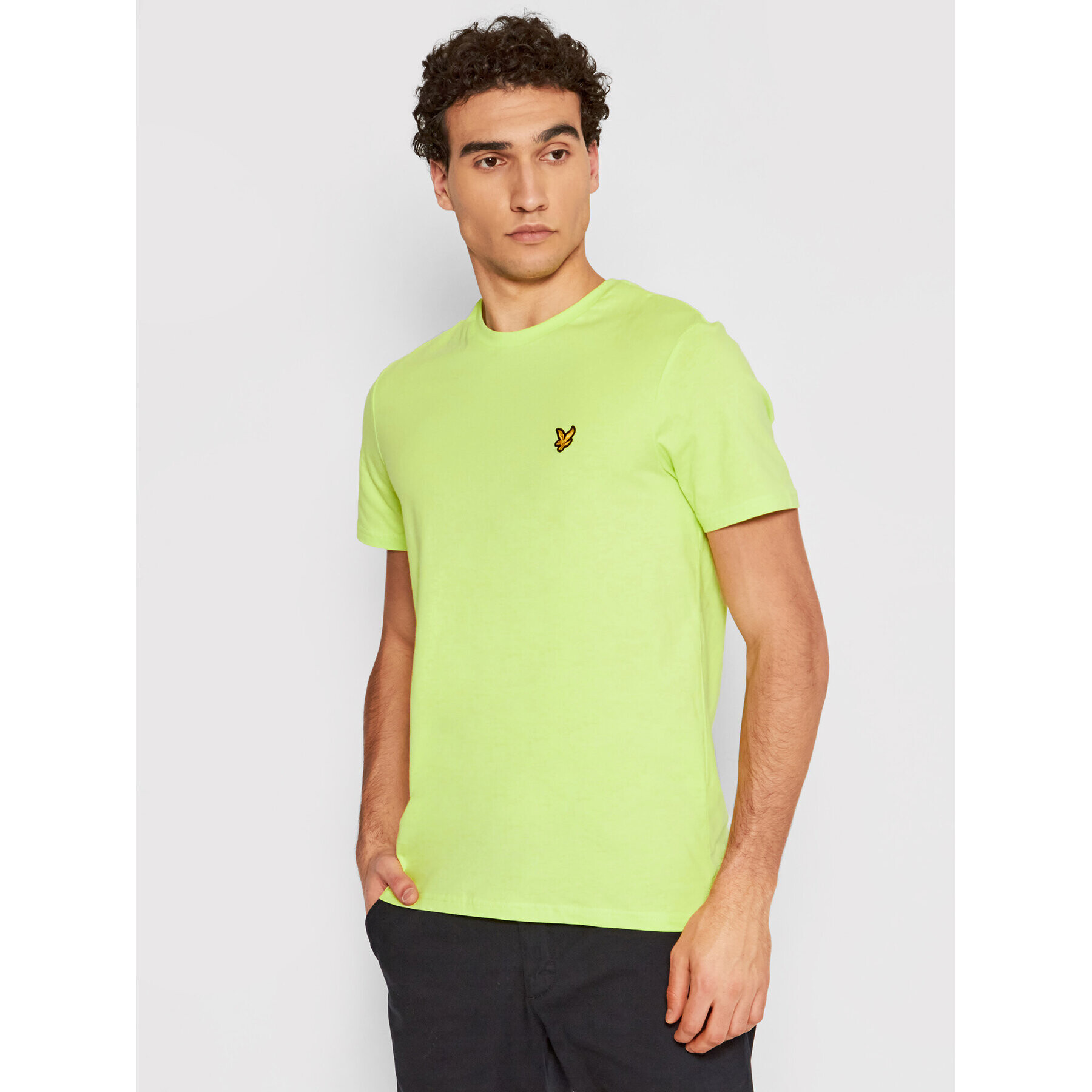 Lyle & Scott Tricou Crew Neck TS400V Verde Regular Fit - Pled.ro