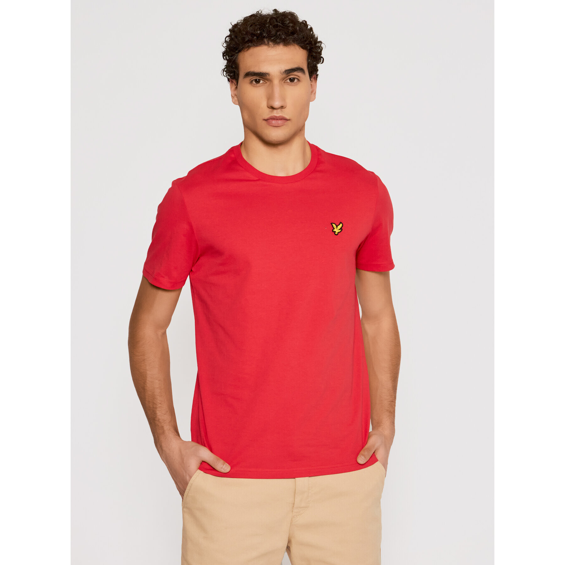 Lyle & Scott Tricou Plain TS400V Roșu Regular Fit - Pled.ro