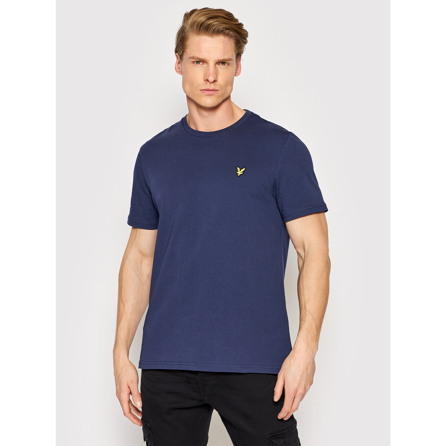 Lyle & Scott Tricou Plain TS400VOG Bleumarin Regular Fit - Pled.ro