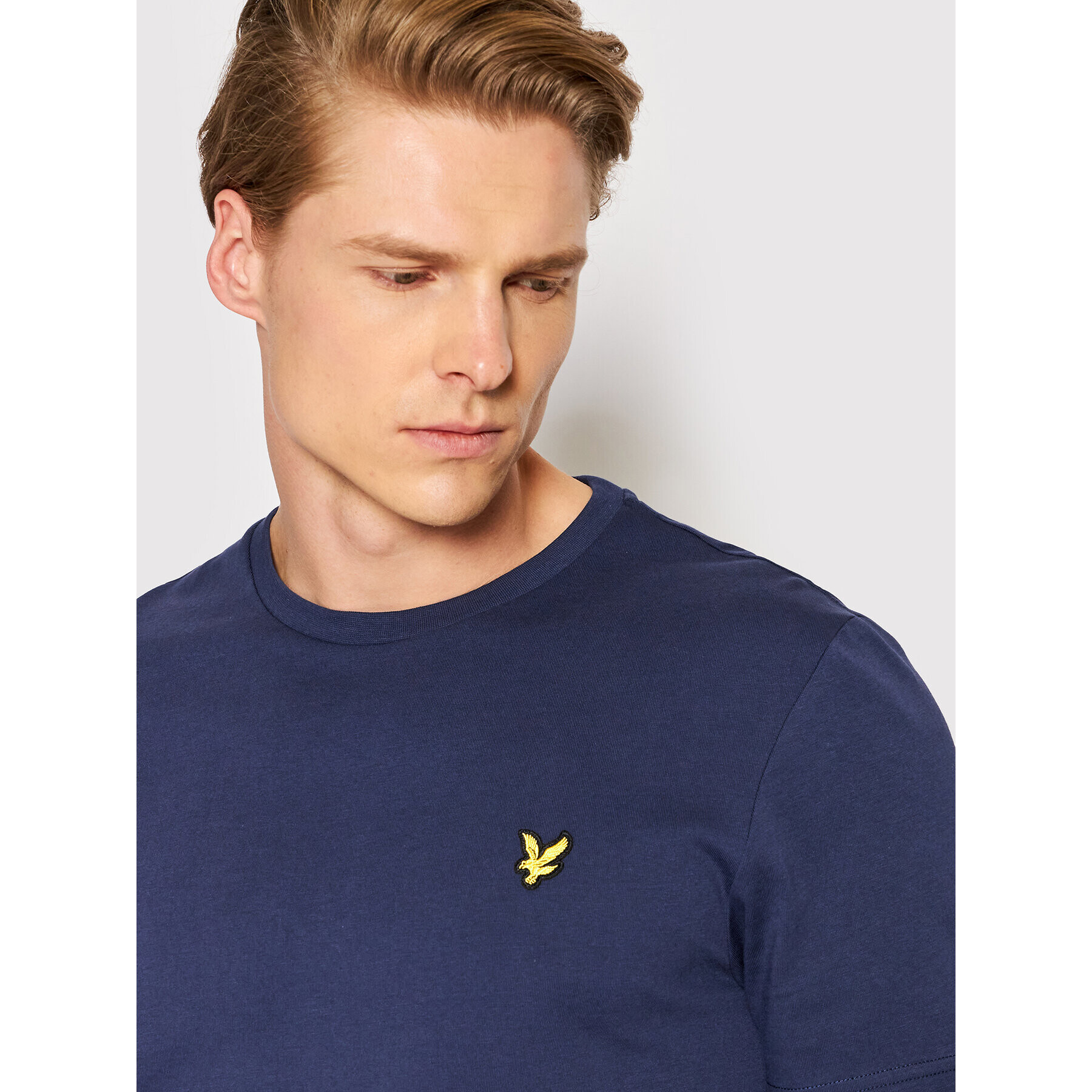 Lyle & Scott Tricou Plain TS400VOG Bleumarin Regular Fit - Pled.ro