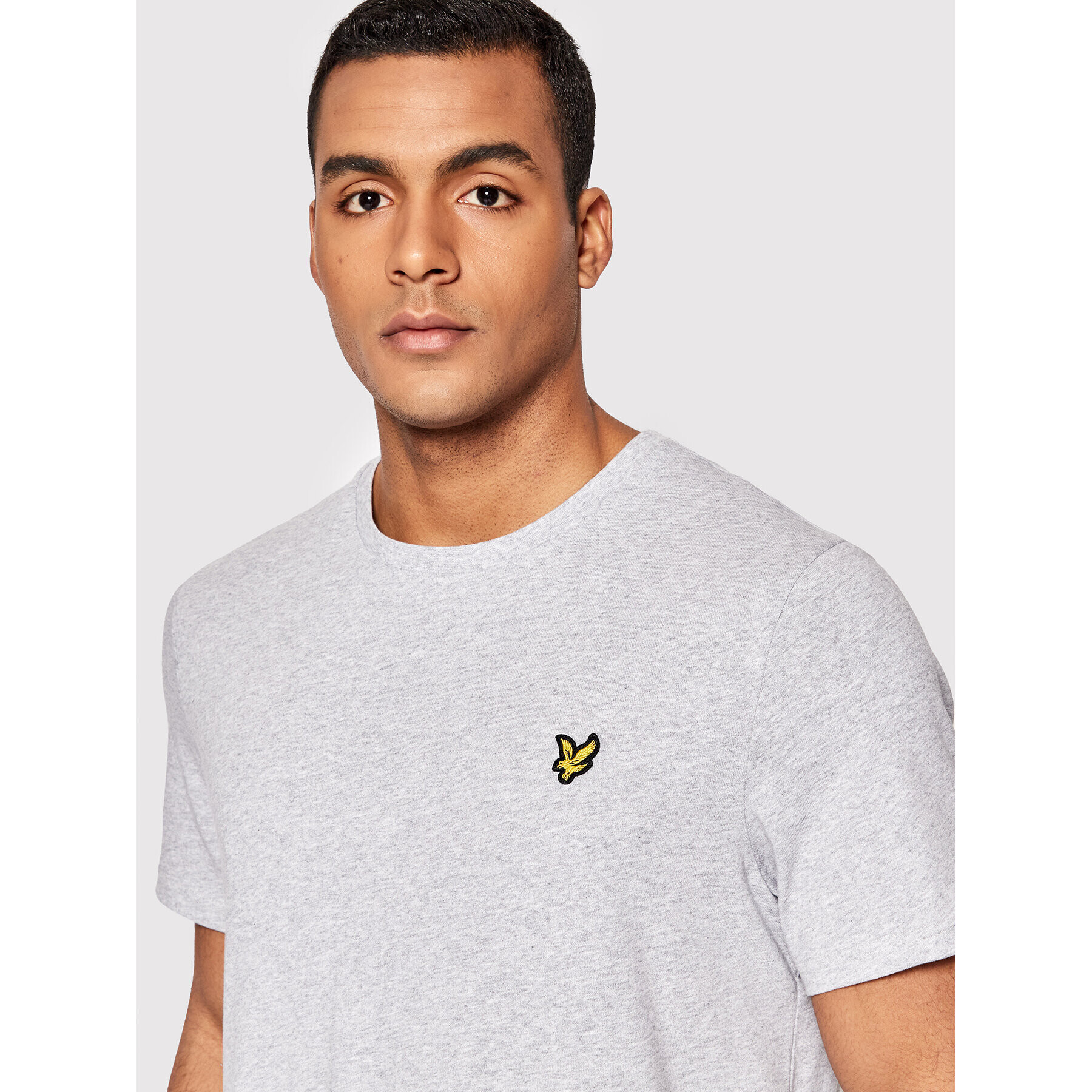 Lyle & Scott Tricou Plain TS400VOG Gri Regular Fit - Pled.ro