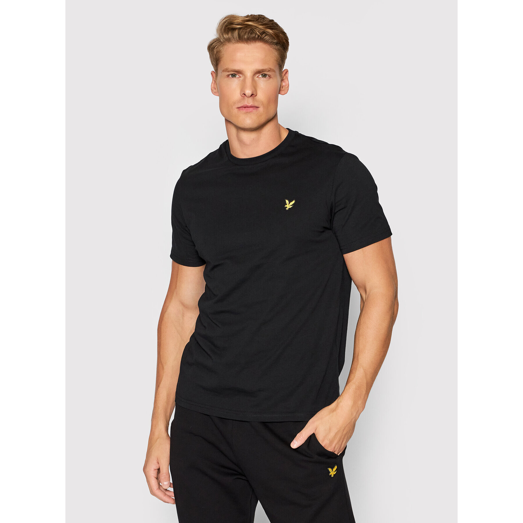 Lyle & Scott Tricou Plain TS400VOG Negru Regular Fit - Pled.ro