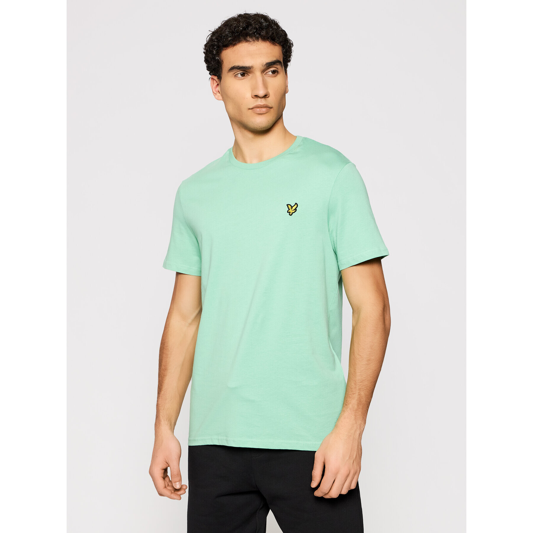 Lyle & Scott Tricou Plain TS400VOG Verde Regular Fit - Pled.ro