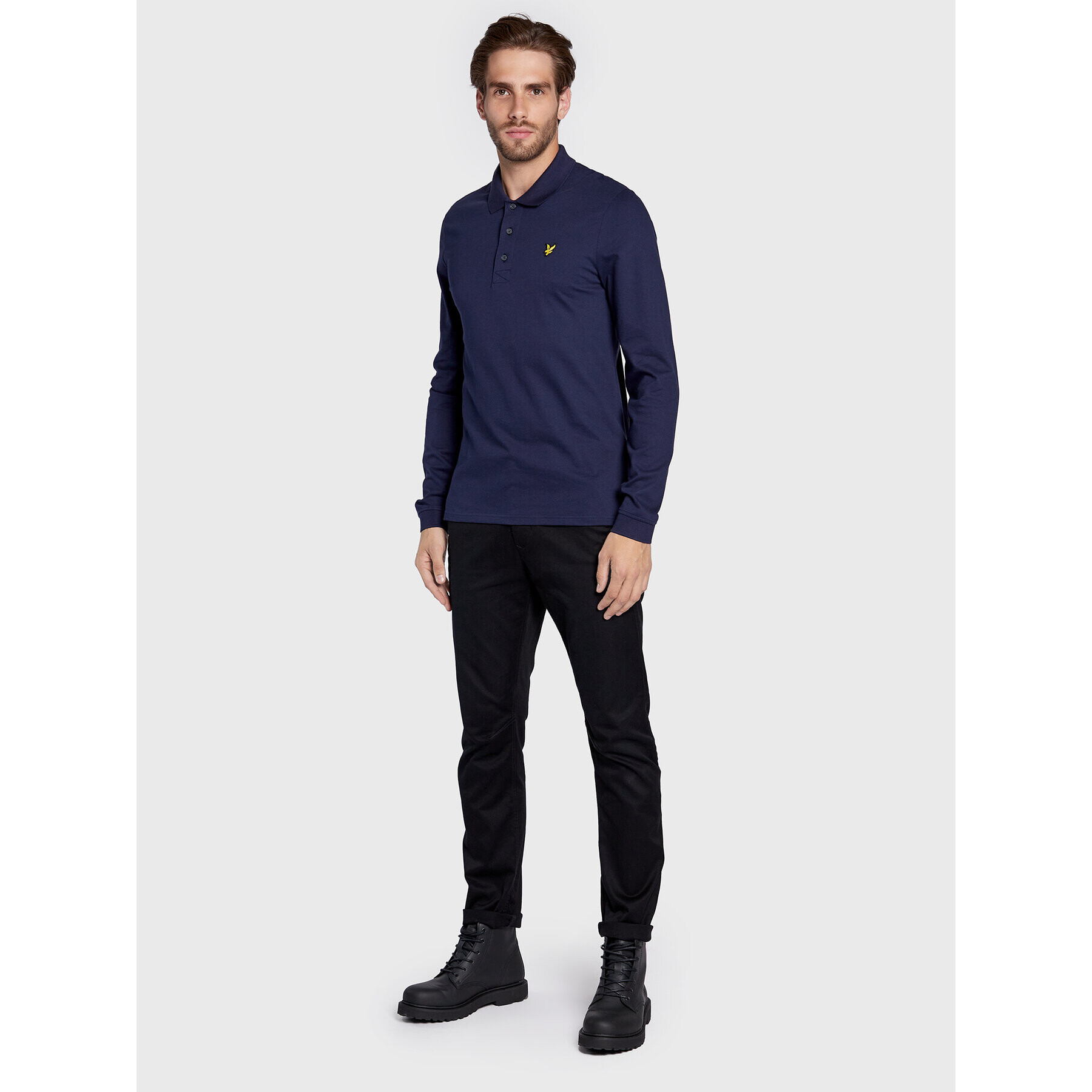 Lyle & Scott Tricou polo LP400VOG Bleumarin Regular Fit - Pled.ro