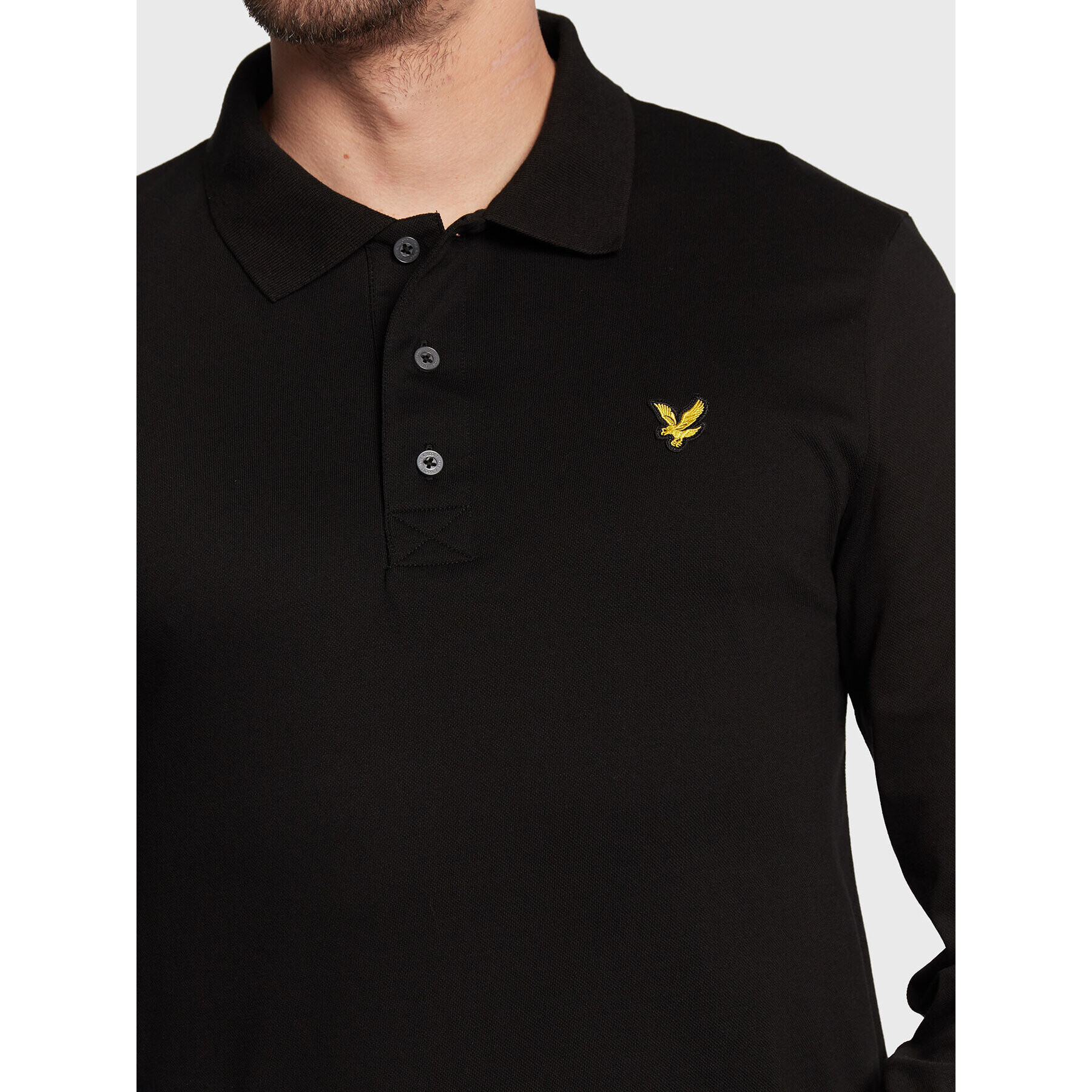 Lyle & Scott Tricou polo LP400VOG Negru Regular Fit - Pled.ro