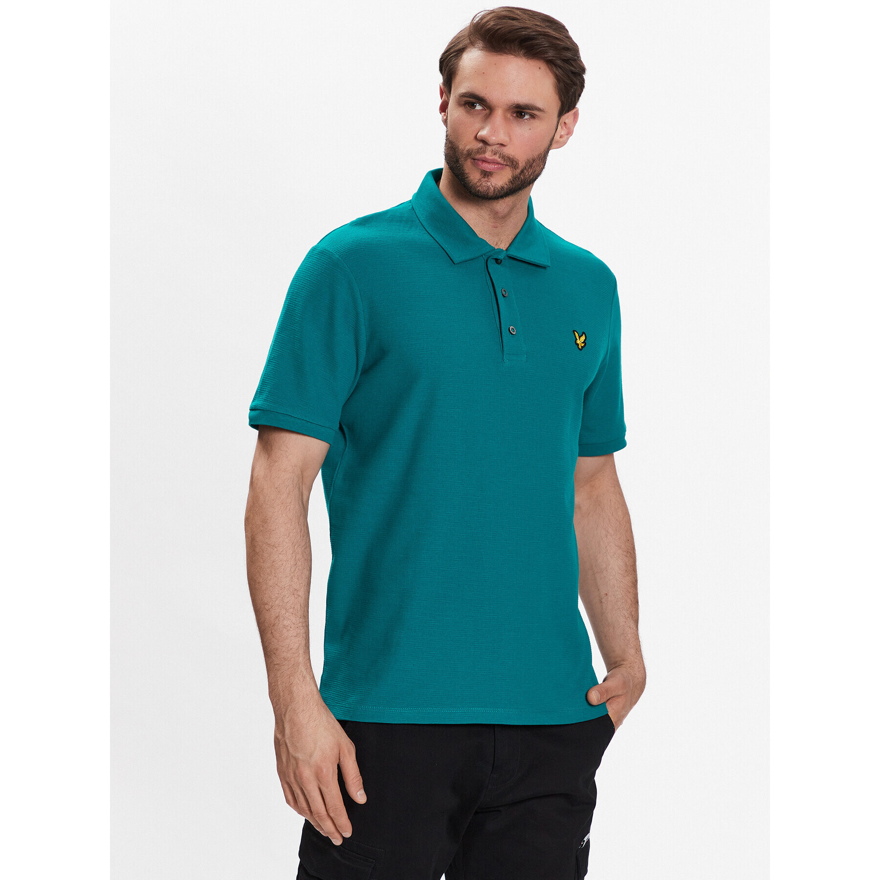 Lyle & Scott Tricou polo Milano Trim Polo Shirt SP1812V Albastru Regular Fit - Pled.ro