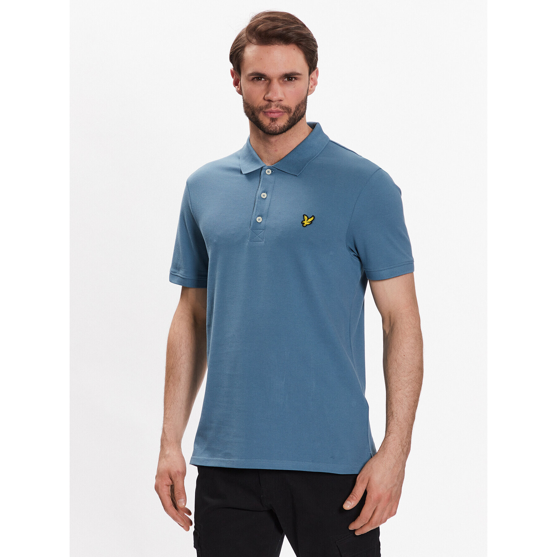 Lyle & Scott Tricou polo Plain Polo Shirt SP400VOG Albastru Regular Fit - Pled.ro