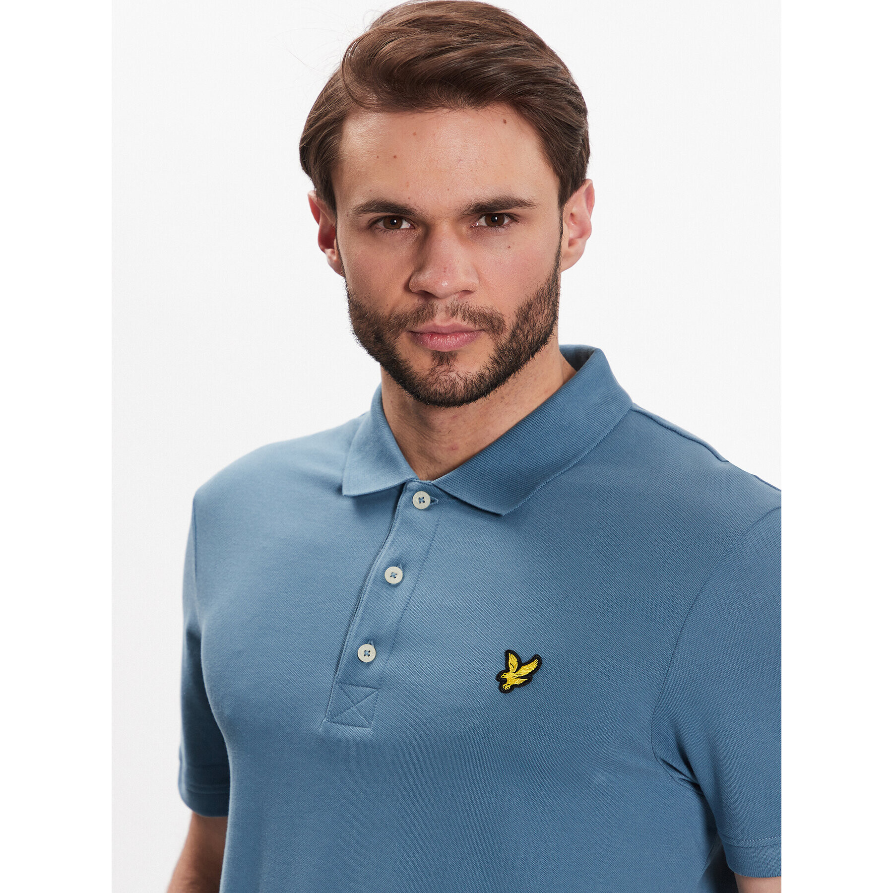 Lyle & Scott Tricou polo Plain Polo Shirt SP400VOG Albastru Regular Fit - Pled.ro