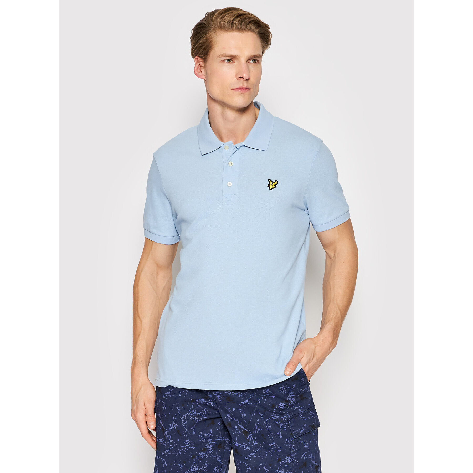 Lyle & Scott Tricou polo Plain SP400VOG Albastru Regular Fit - Pled.ro