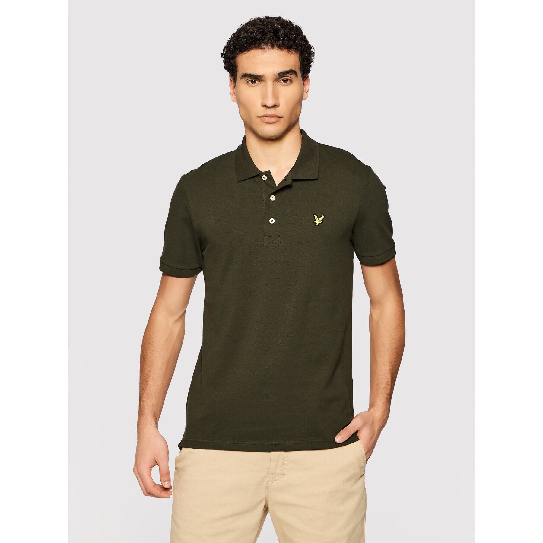 Lyle & Scott Tricou polo Plain SP400VOG Verde Regular Fit - Pled.ro