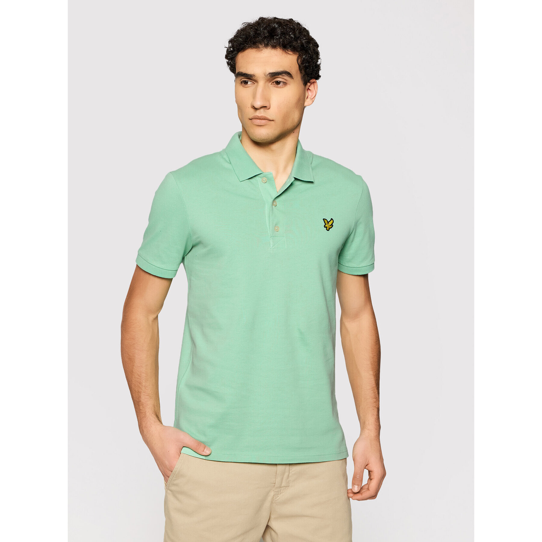 Lyle & Scott Tricou polo Plain SP400VOG Verde Regular Fit - Pled.ro