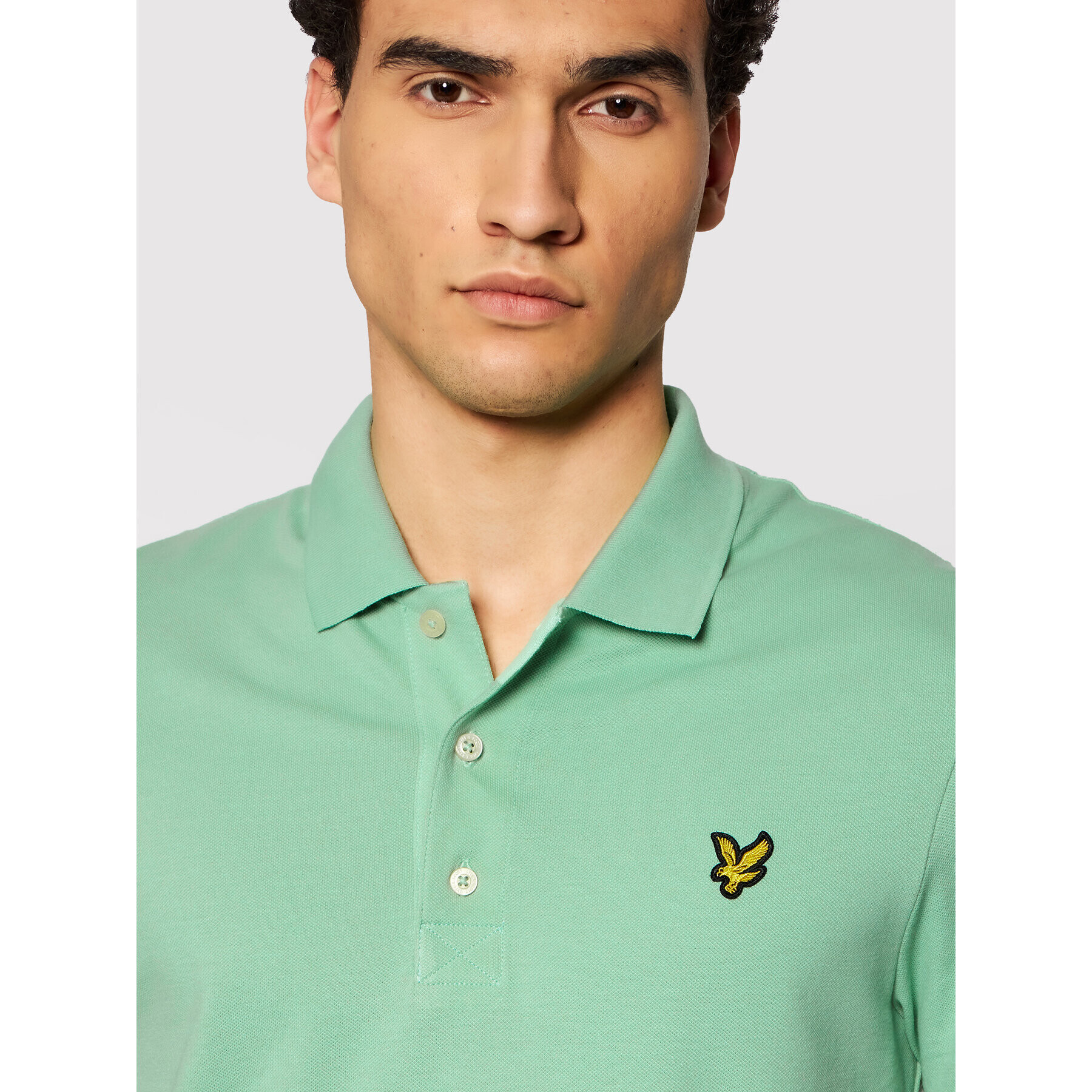 Lyle & Scott Tricou polo Plain SP400VOG Verde Regular Fit - Pled.ro