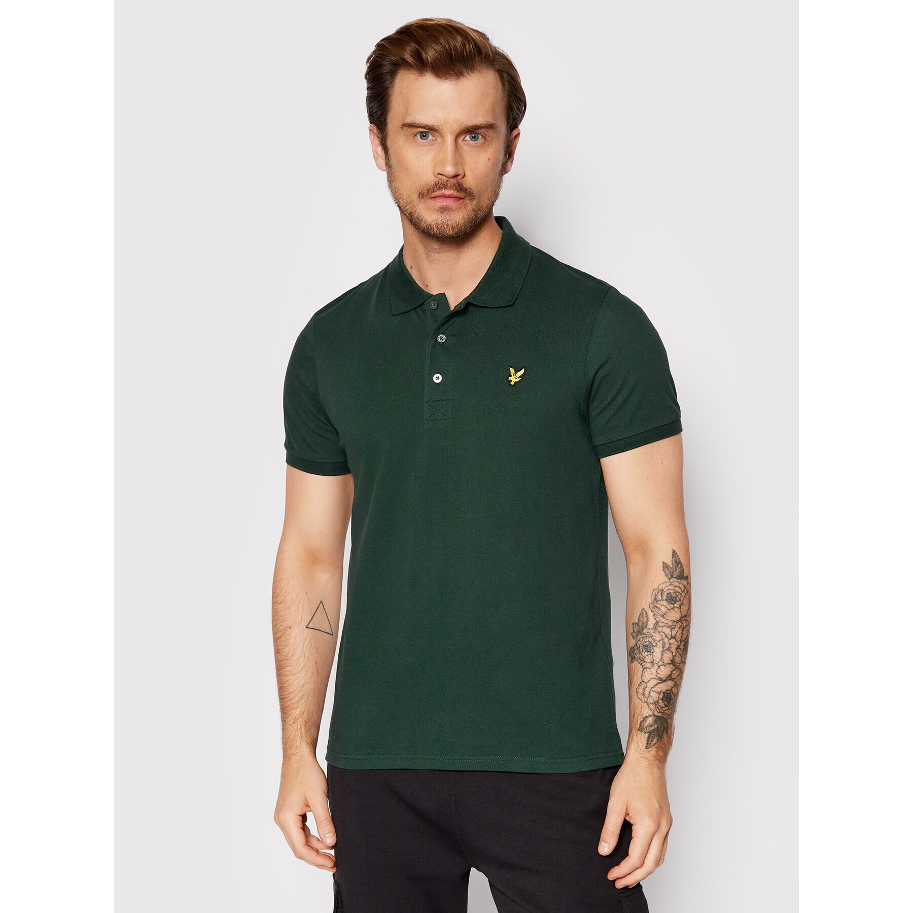 Lyle & Scott Tricou polo Plain SP400VOG Verde Regular Fit - Pled.ro