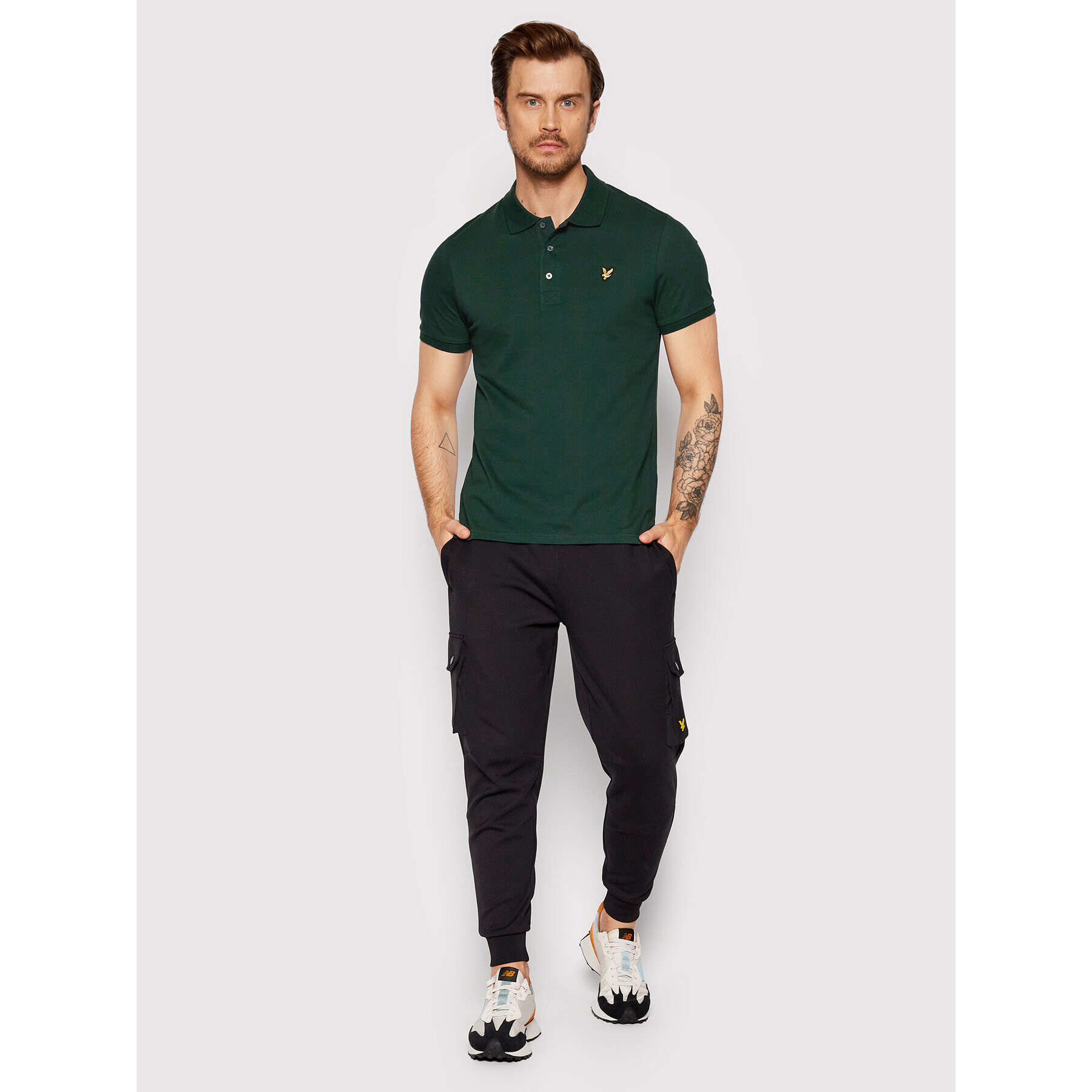 Lyle & Scott Tricou polo Plain SP400VOG Verde Regular Fit - Pled.ro