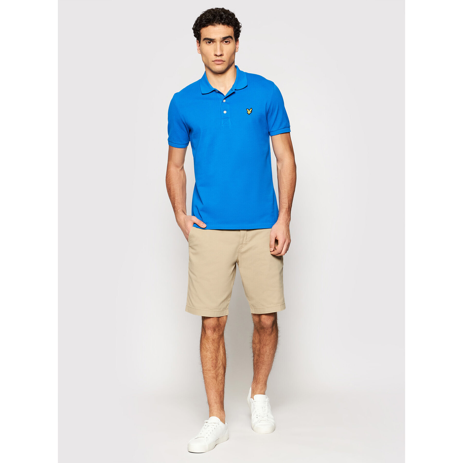 Lyle & Scott Tricou polo SP400VTR Albastru Regular Fit - Pled.ro