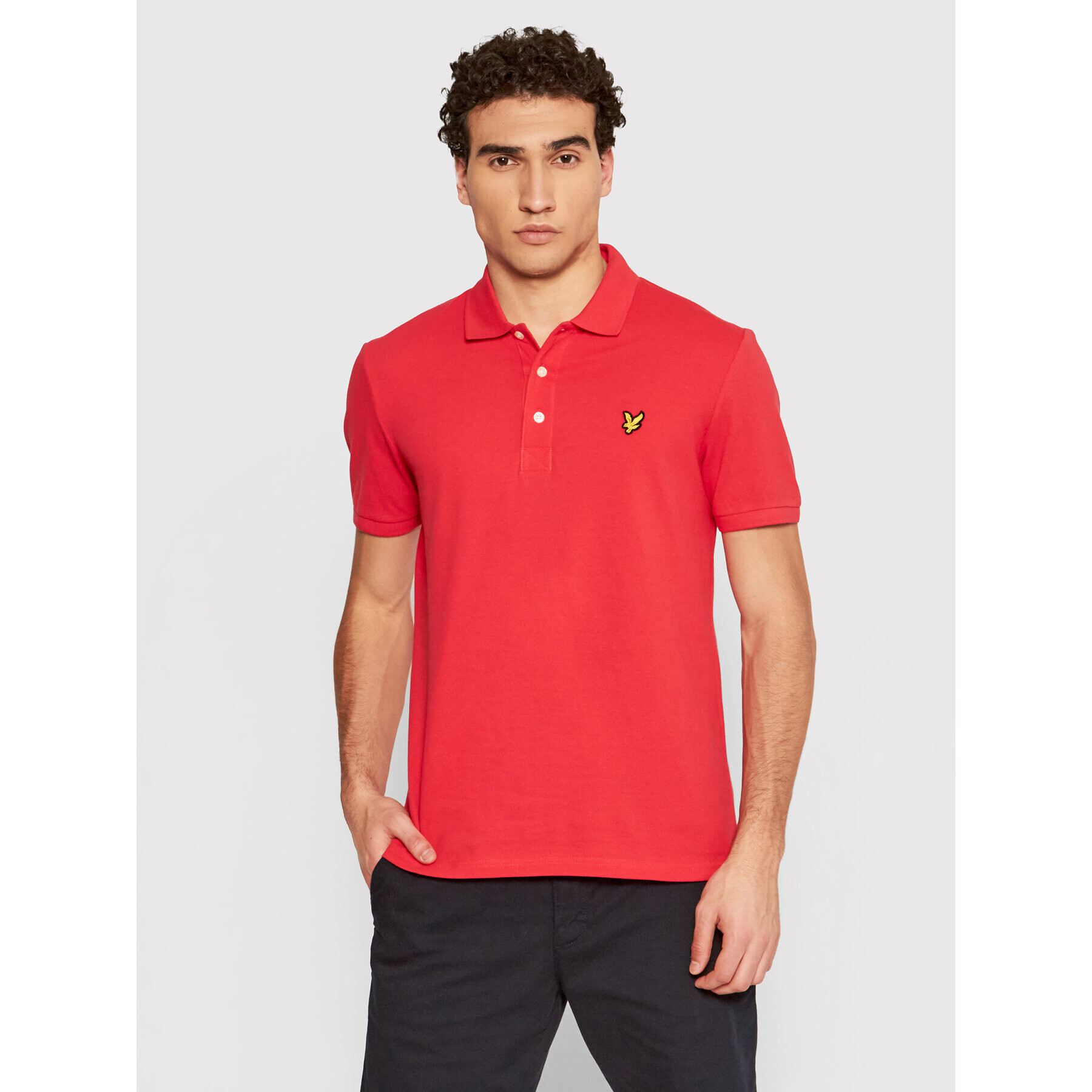 Lyle & Scott Tricou polo SP400VTR Roșu Regular Fit - Pled.ro