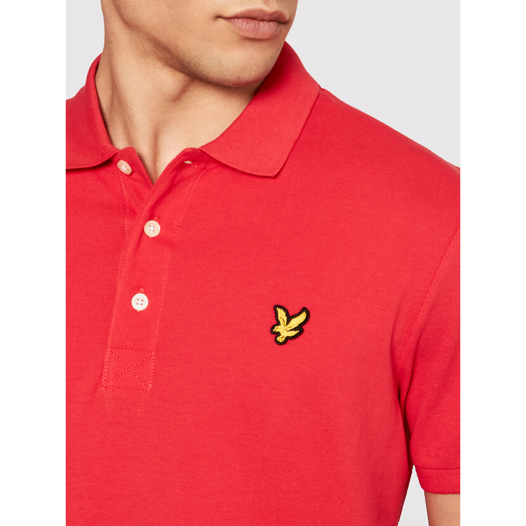 Lyle & Scott Tricou polo SP400VTR Roșu Regular Fit - Pled.ro