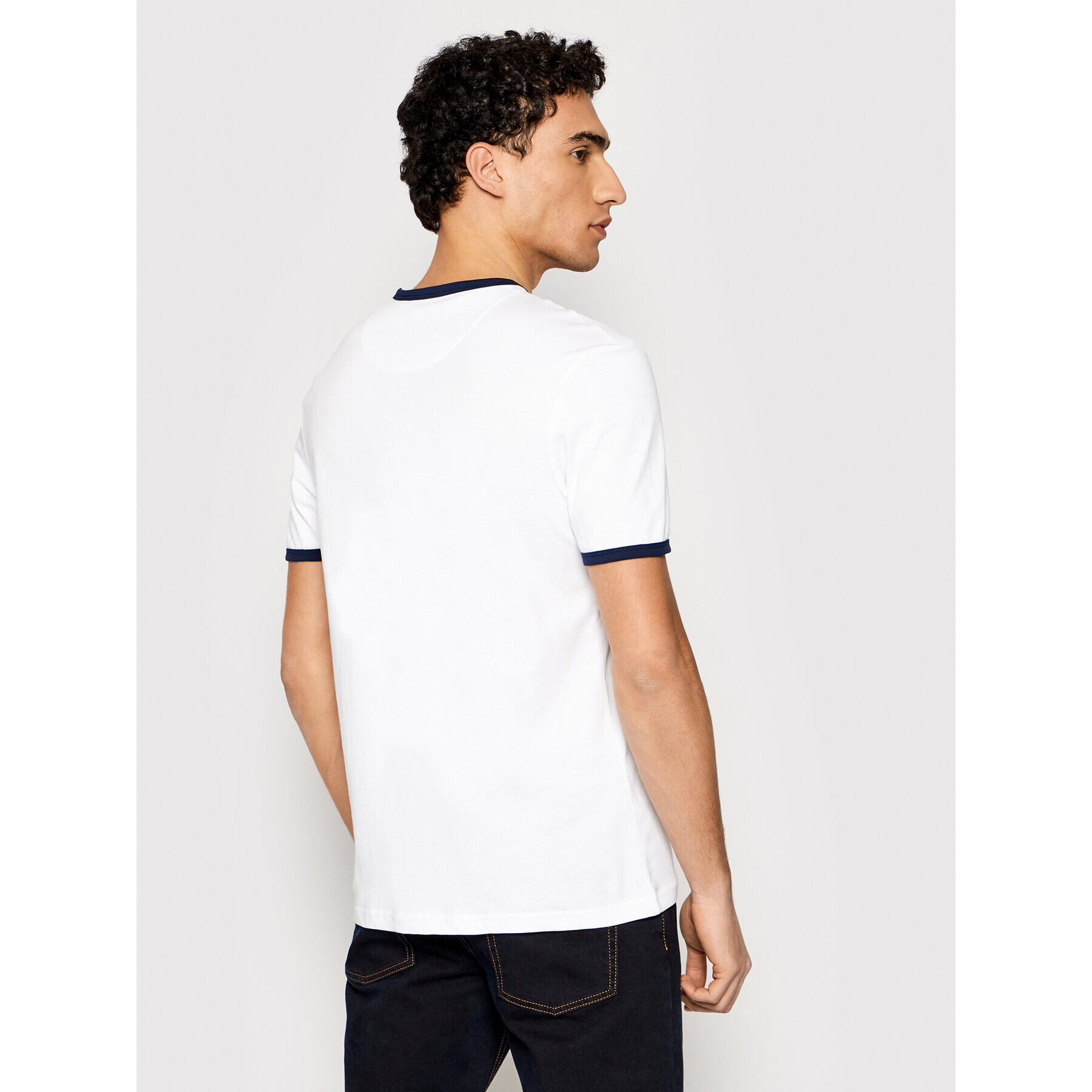 Lyle & Scott Tricou Ringer TS705V Alb Regular Fit - Pled.ro