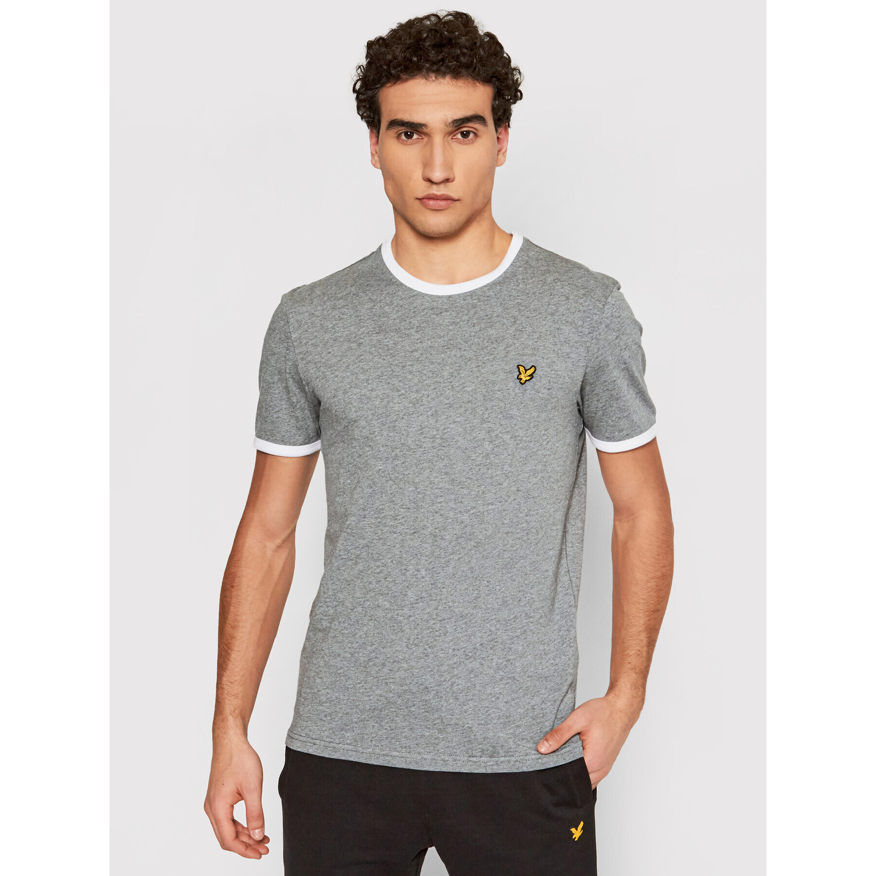 Lyle & Scott Tricou Ringer TS705V Gri Regular Fit - Pled.ro