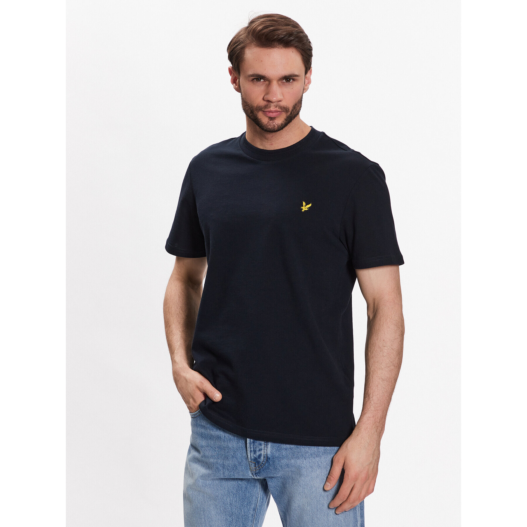 Lyle & Scott Tricou SLUB T SHIRT TS1804V Bleumarin Regular Fit - Pled.ro