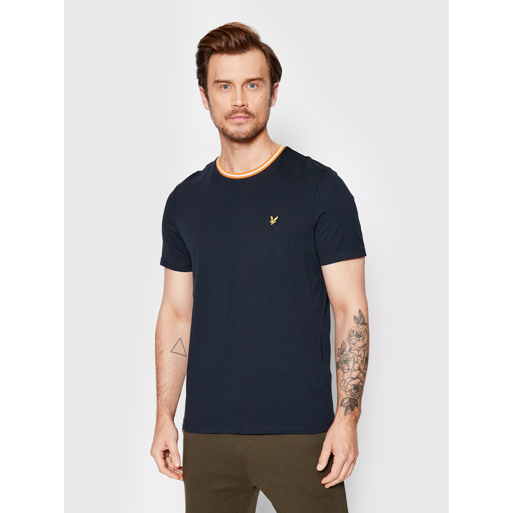 Lyle & Scott Tricou TS1622V Bleumarin Regular Fit - Pled.ro