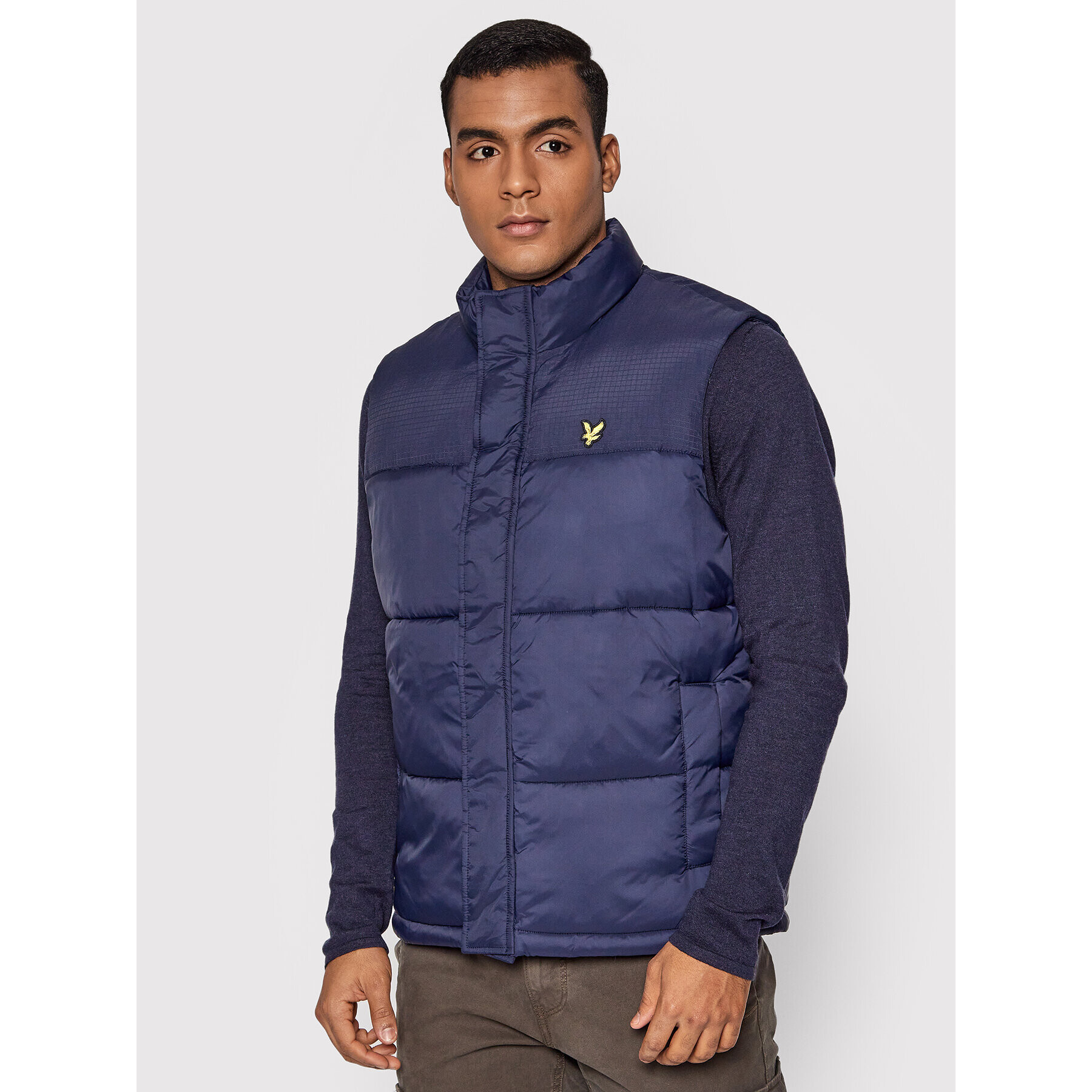 Lyle & Scott Vestă JK1349V Bleumarin Regular Fit - Pled.ro